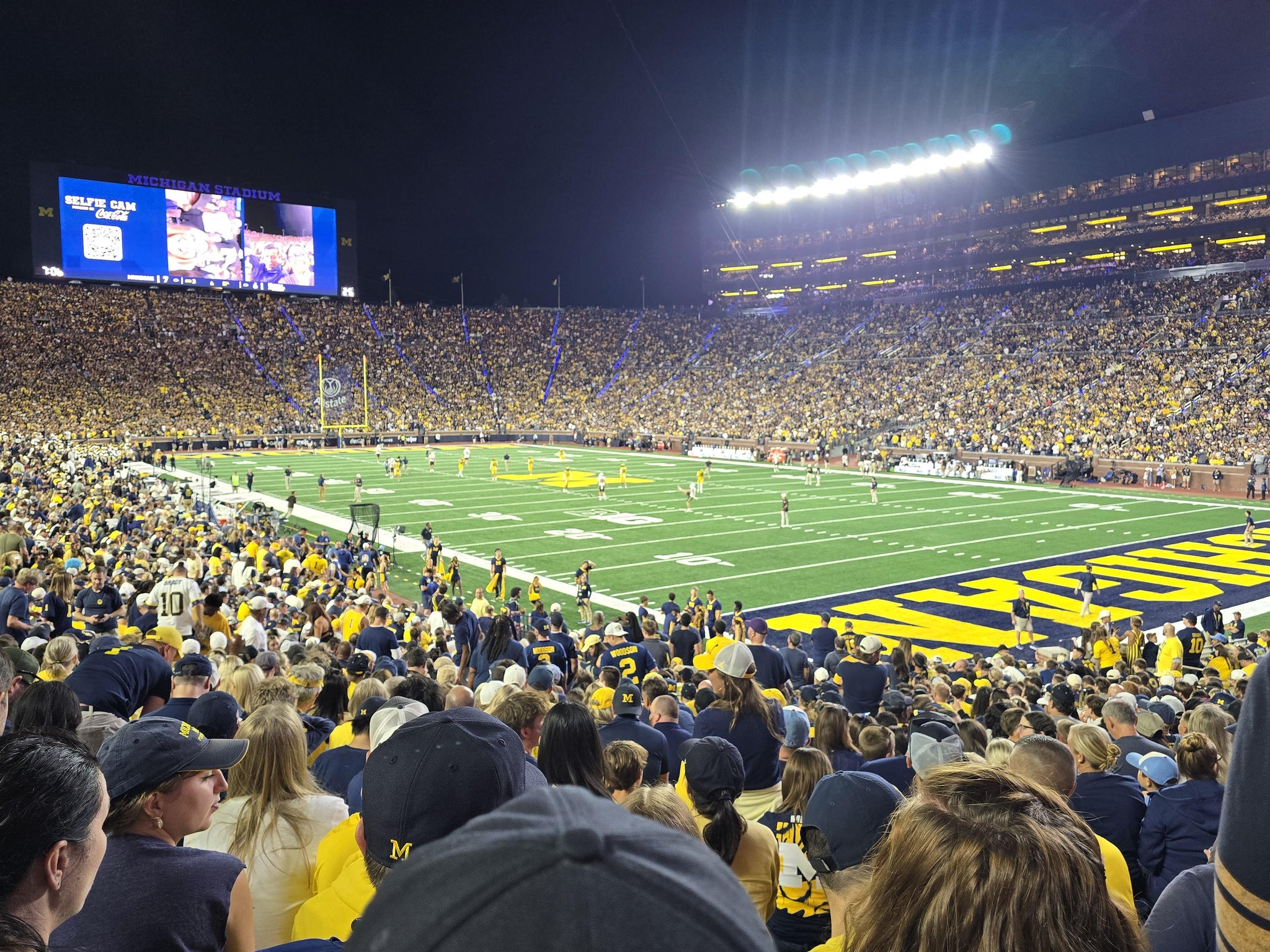 Real Fan View taken from Section 16 at Michigan Stadium by Ken H