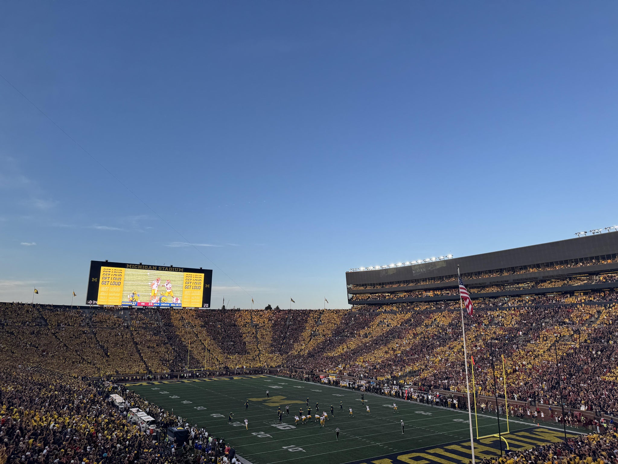 Real Fan View taken from Section 16 at Michigan Stadium by Sophia W