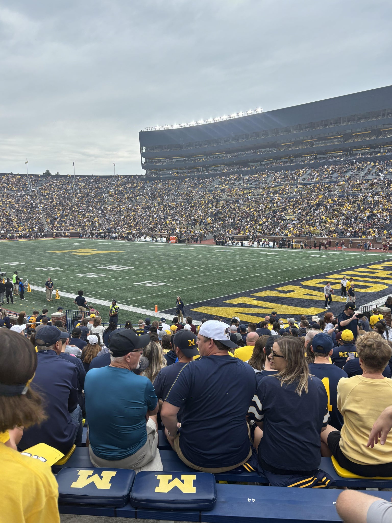 Real Fan View taken from Section 17 at Michigan Stadium by Eric B