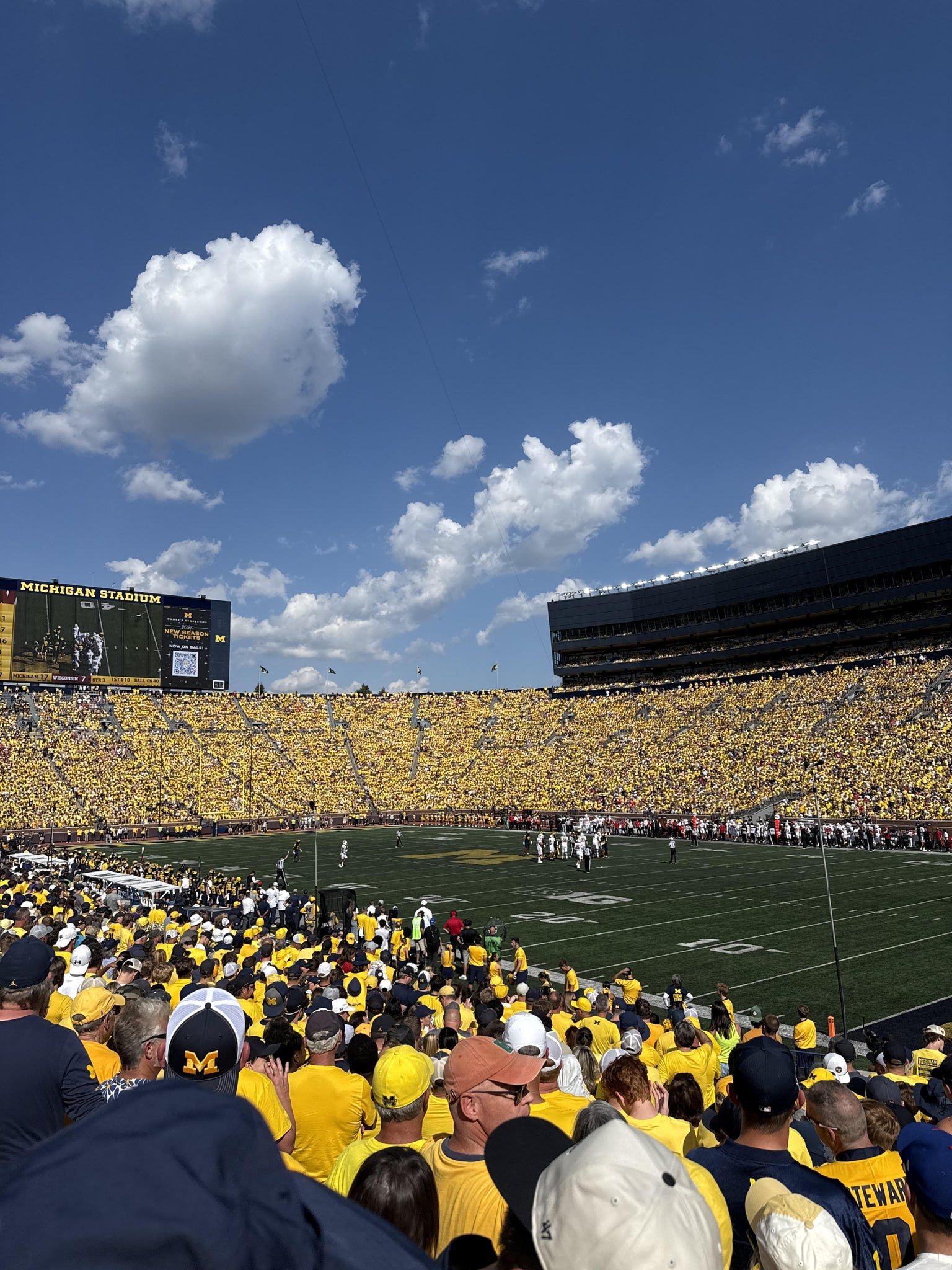 Real Fan View taken from Section 18 at Michigan Stadium by Nik C