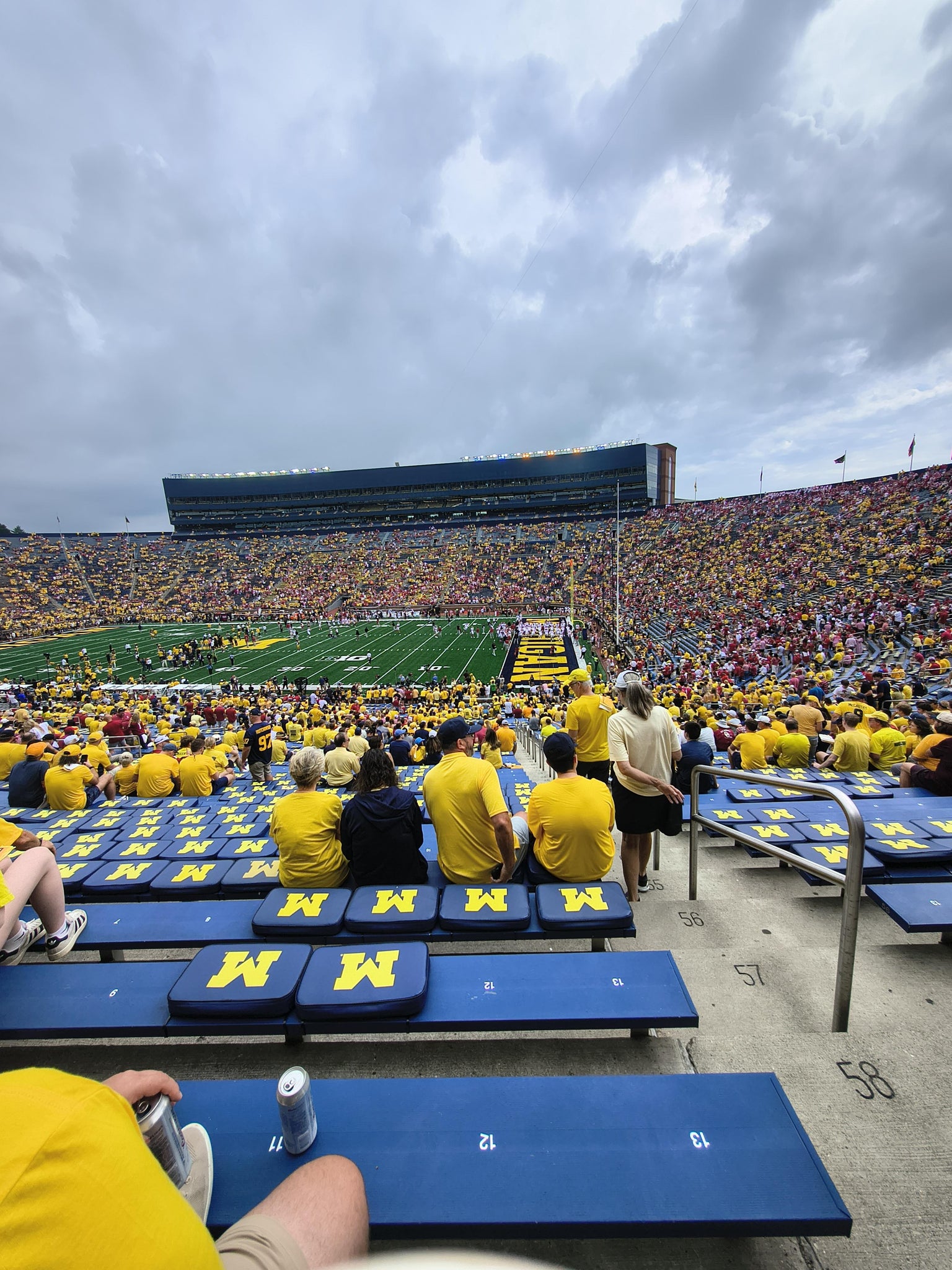 Real Fan View taken from Section 19 at Michigan Stadium by Allan D