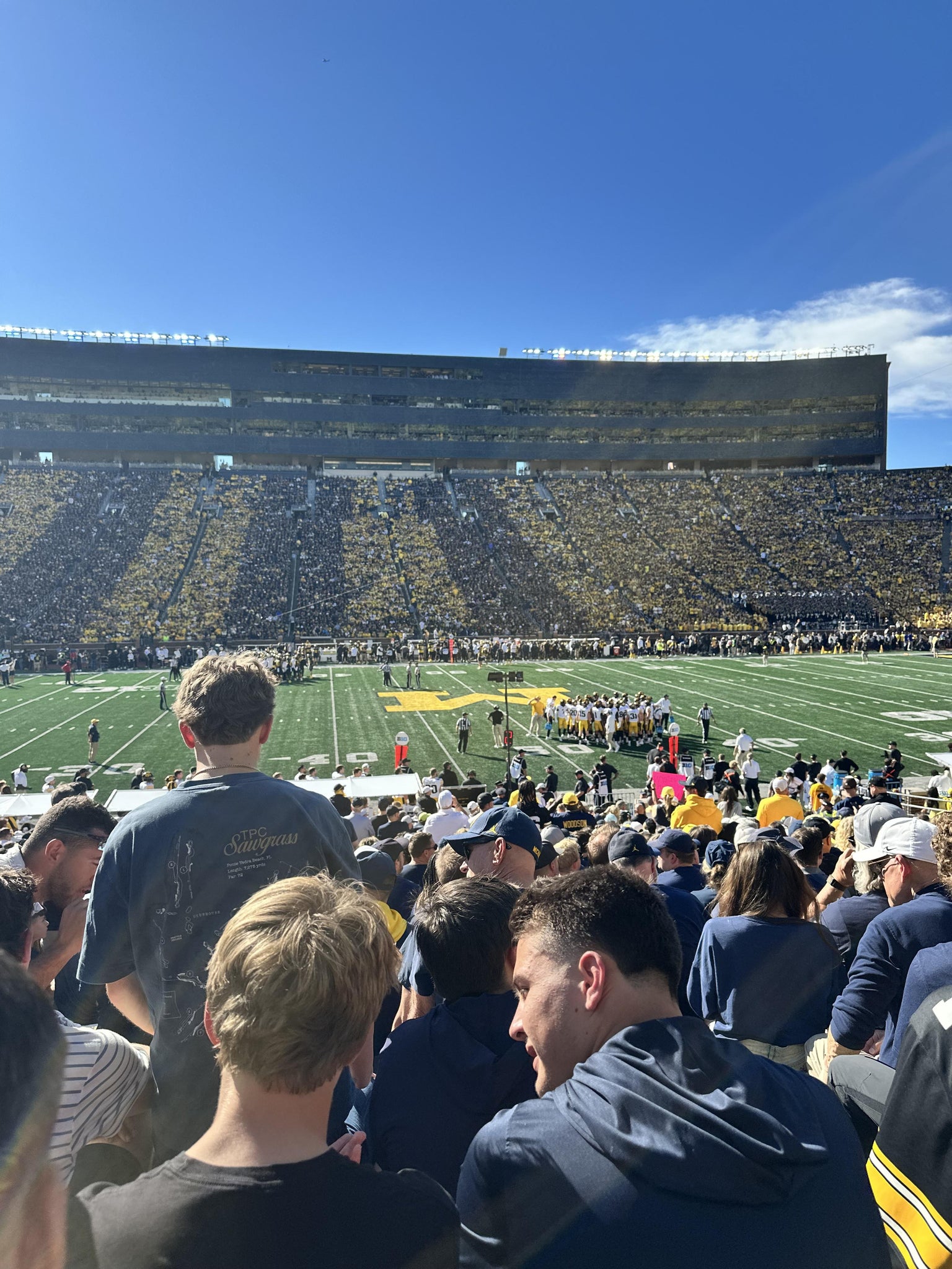 Real Fan View taken from Section 2 at Michigan Stadium by Lucas W