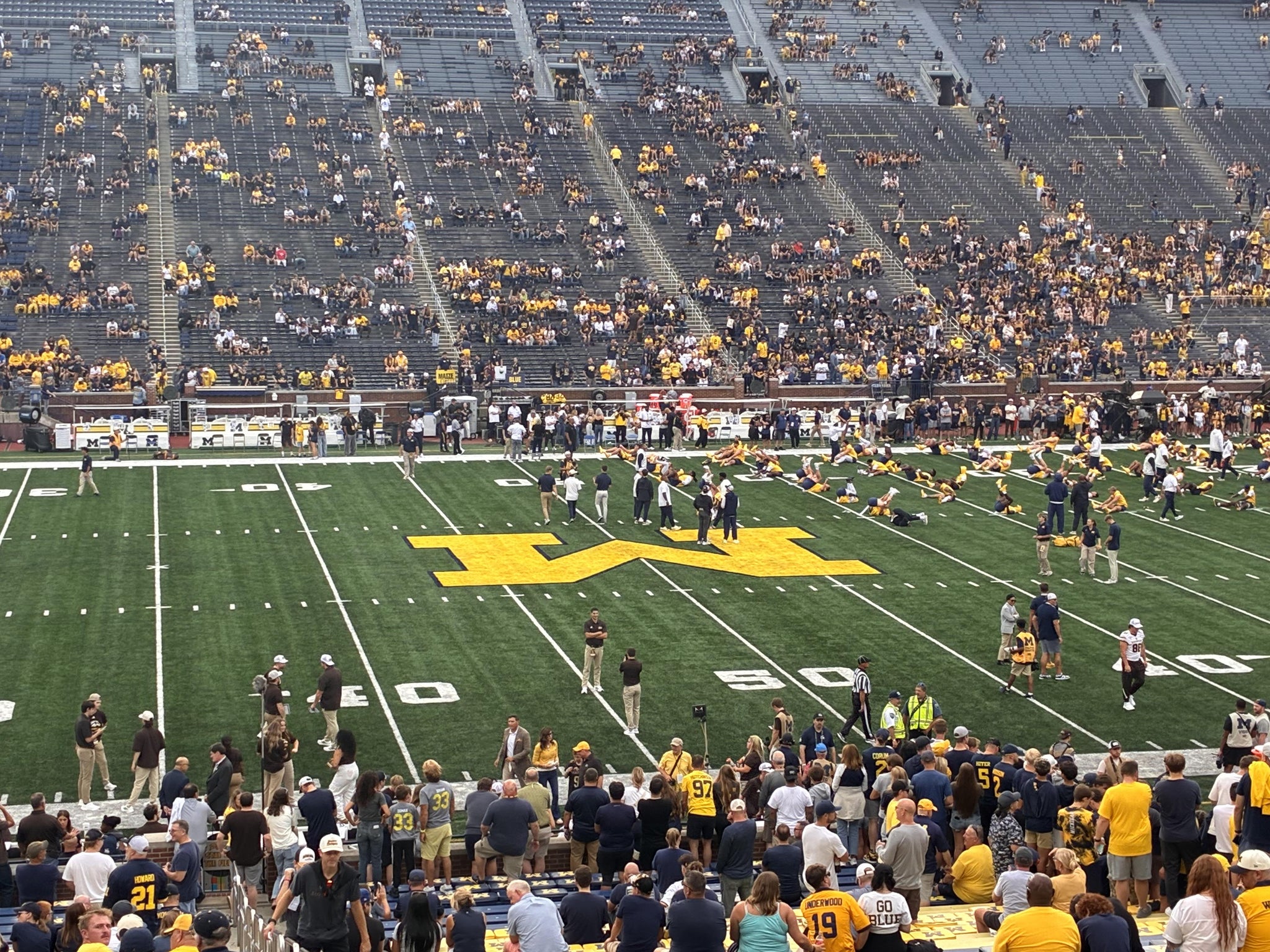 Real Fan View taken from Section 2 at Michigan Stadium by Kelley D