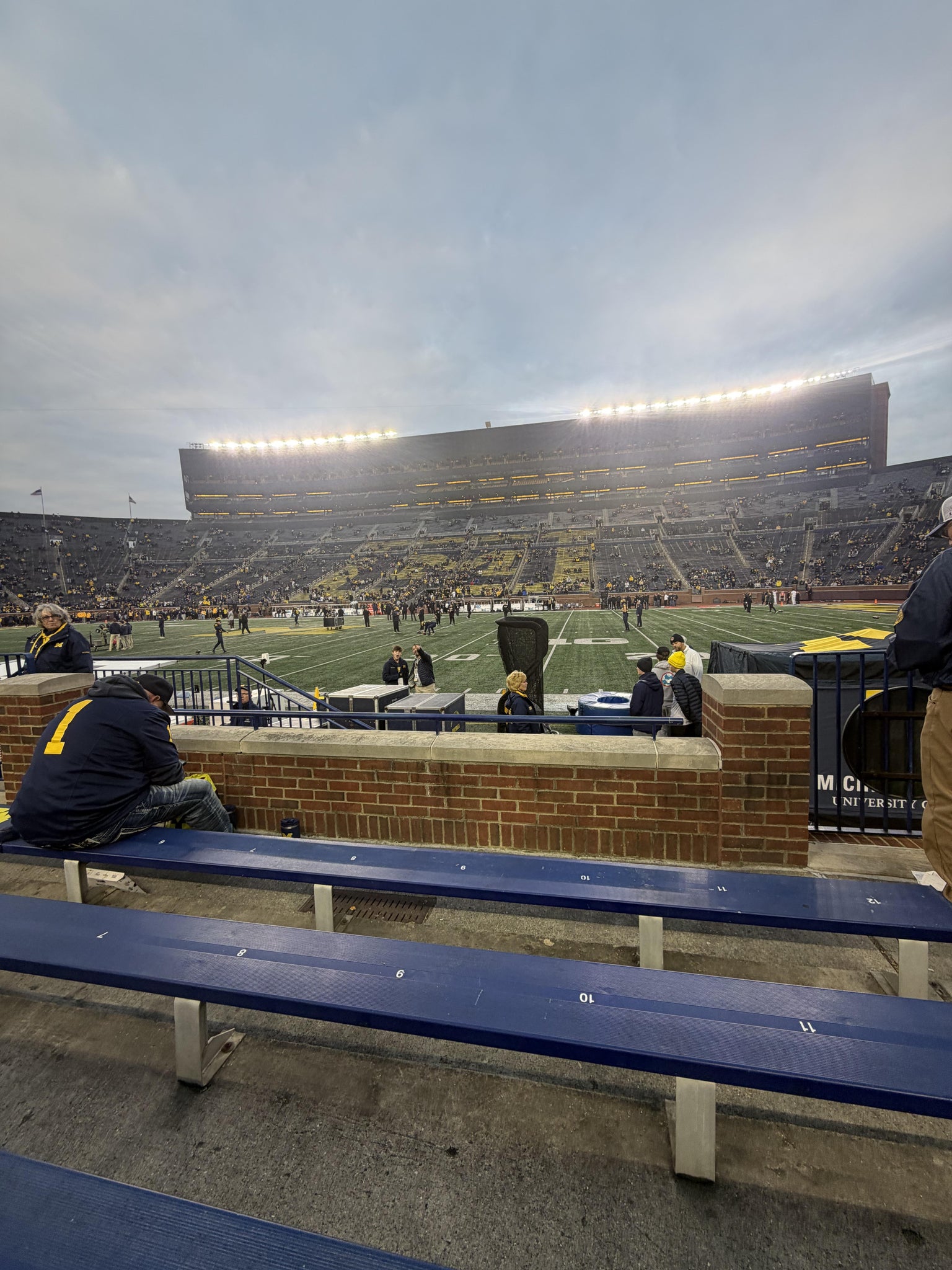Real Fan View taken from Section 21 at Michigan Stadium by Michael F