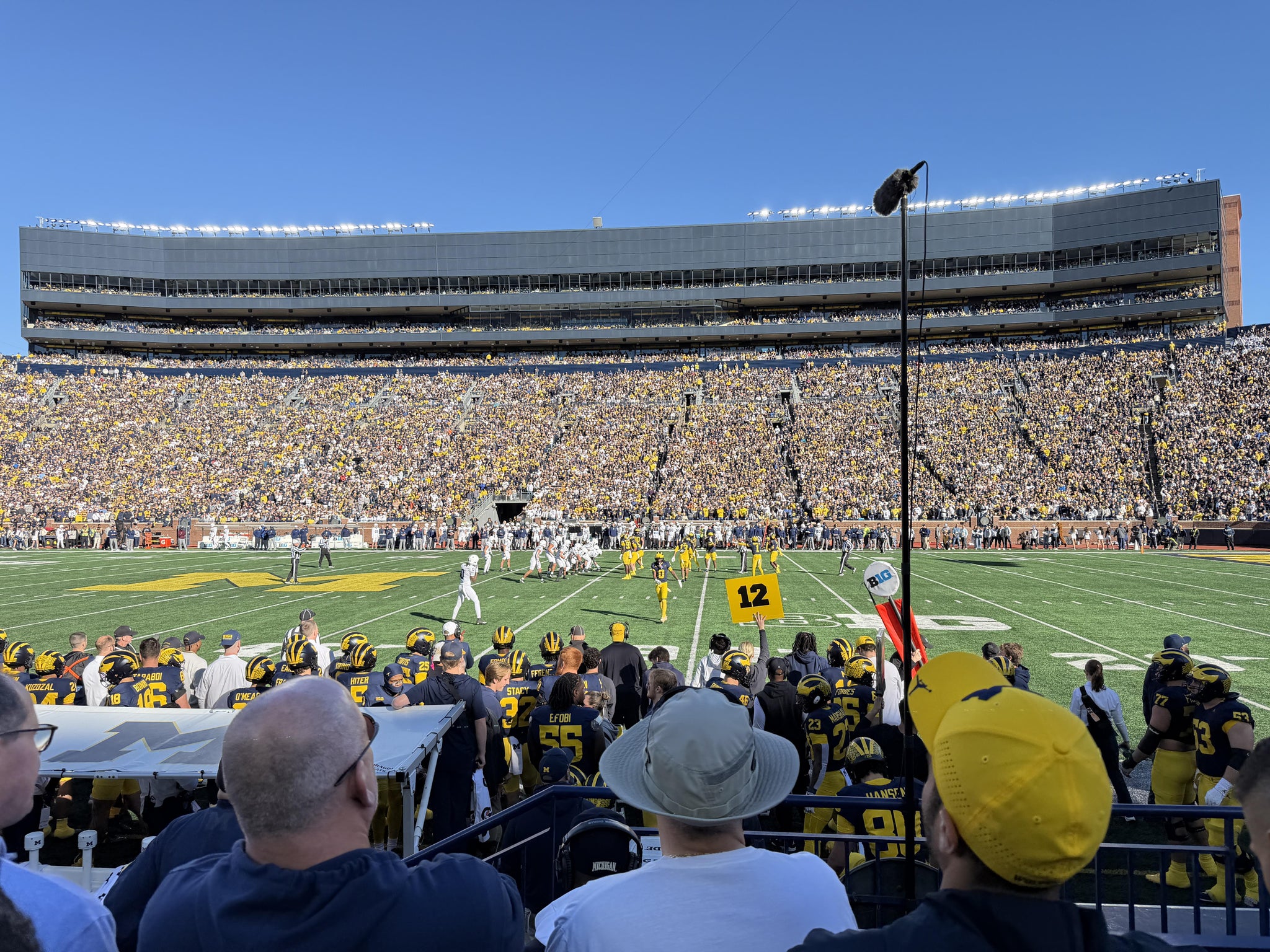 Real Fan View taken from Section 22 at Michigan Stadium by Oz S