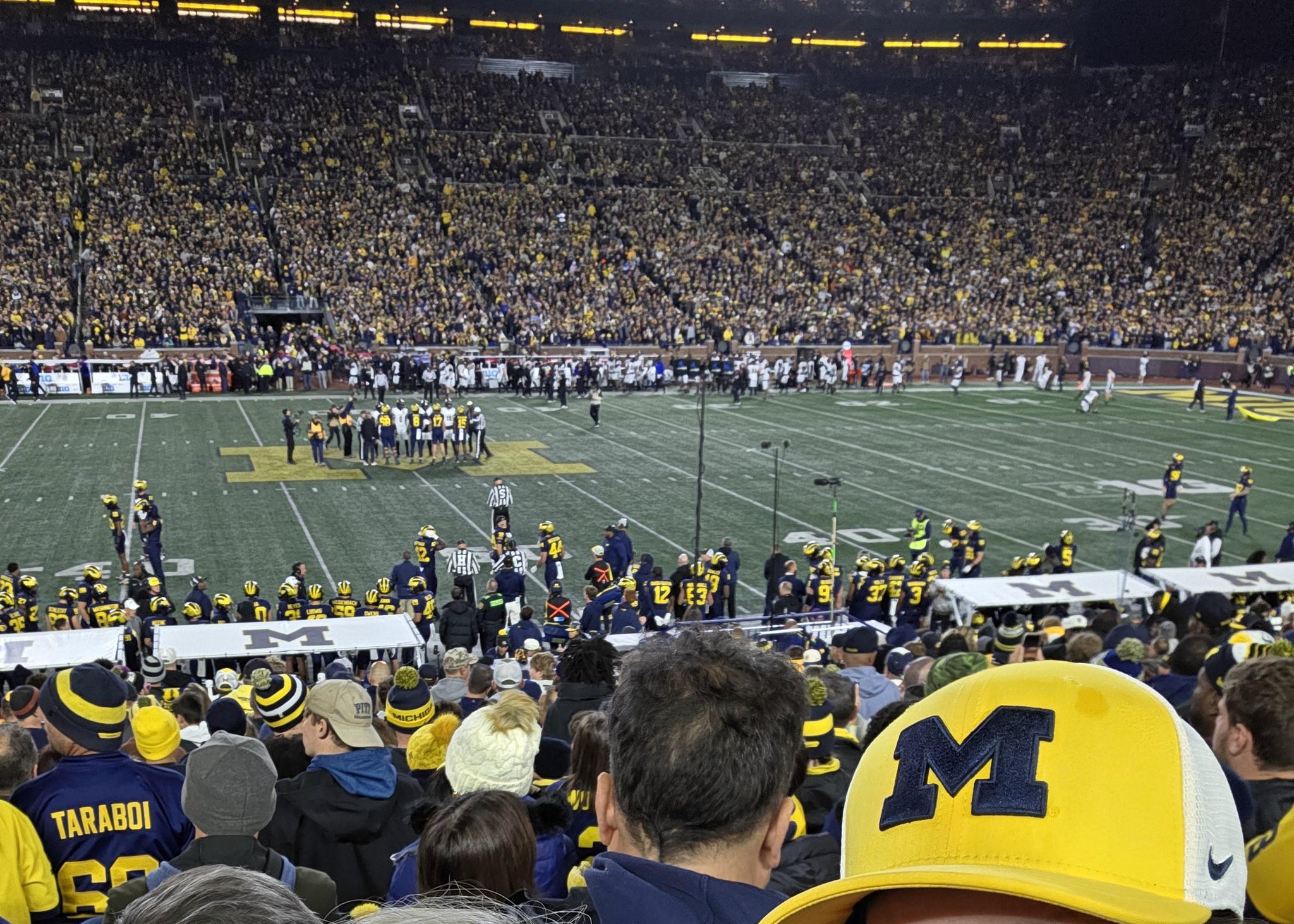 Real Fan View taken from Section 23 at Michigan Stadium by Darlene R