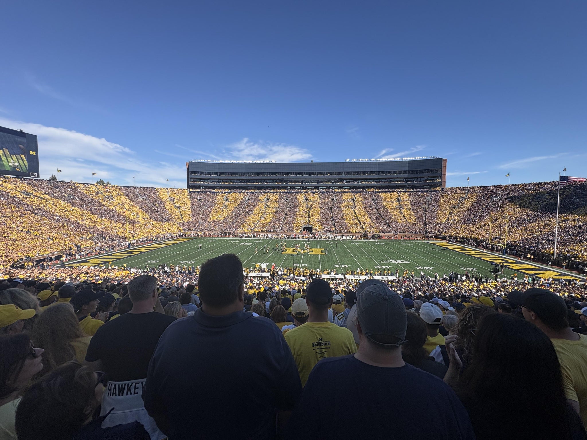 Real Fan View taken from Section 23 at Michigan Stadium by Evan K