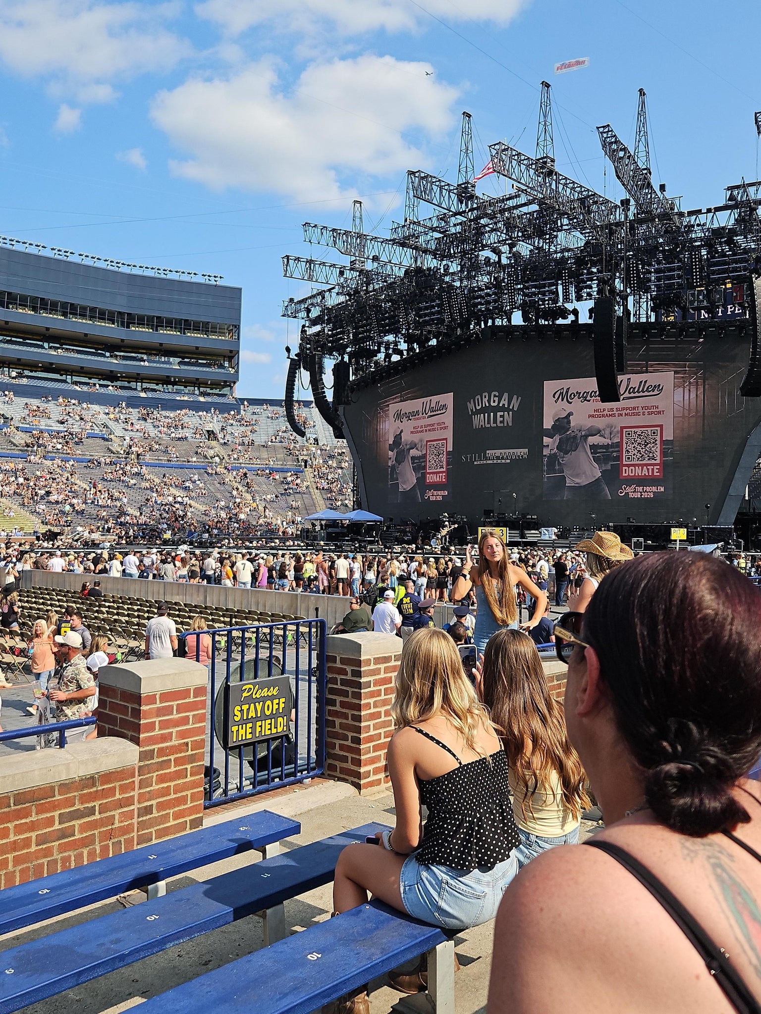 Real Fan View taken from Section 24 at Michigan Stadium by Linda F