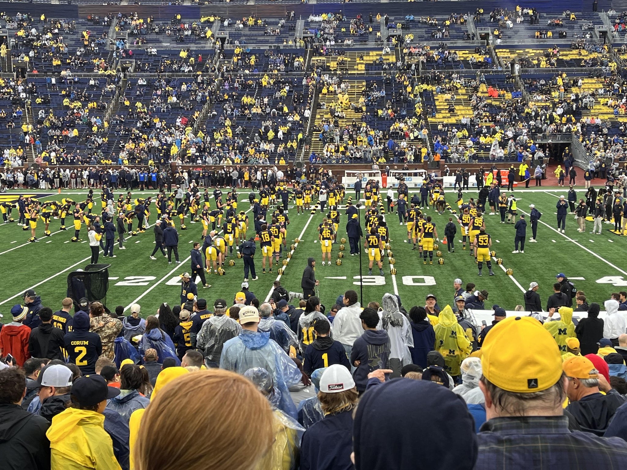 Real Fan View taken from Section 25 at Michigan Stadium by Gino C
