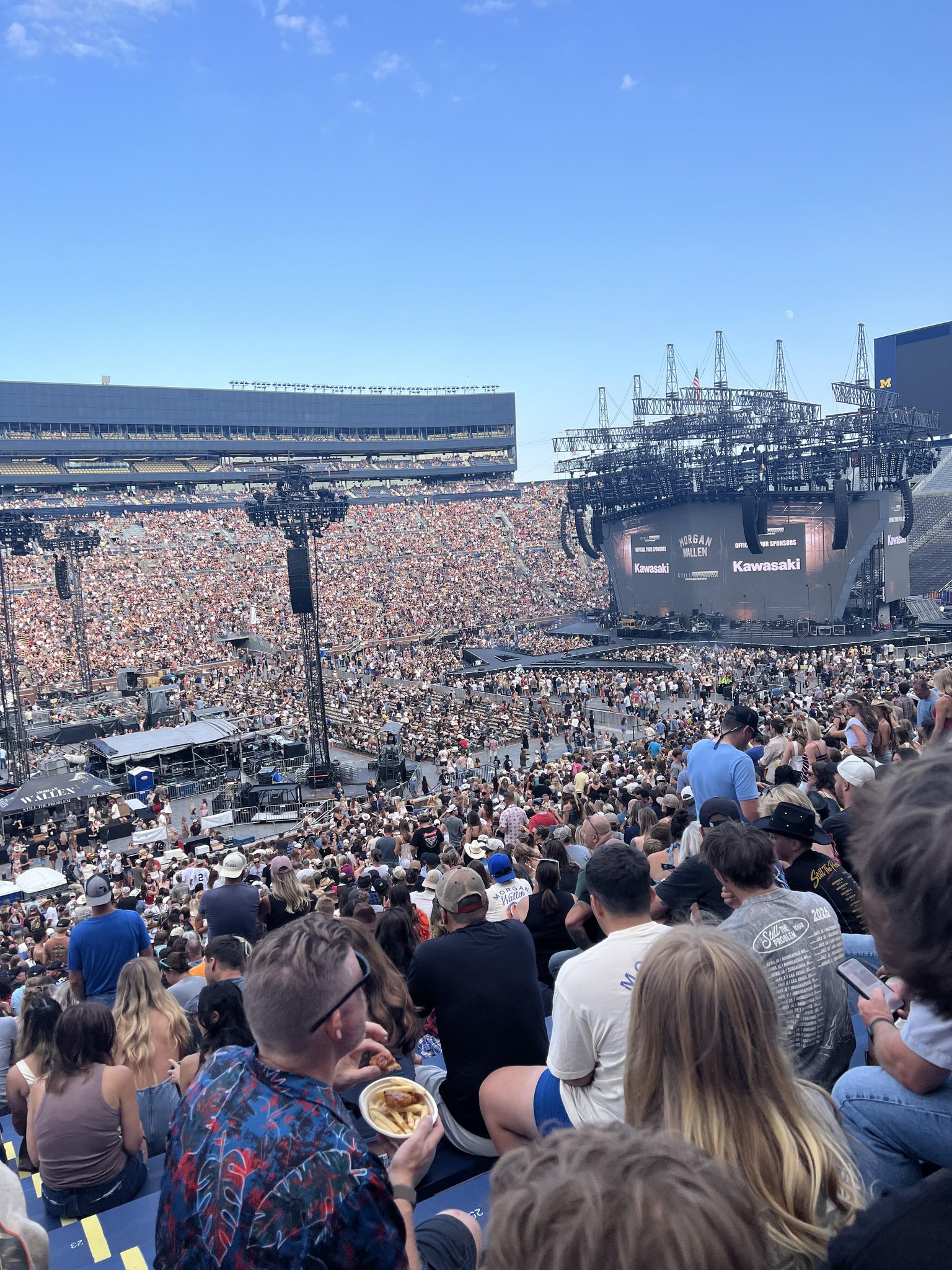 Real Fan View taken from Section 27 at Michigan Stadium by Justin B