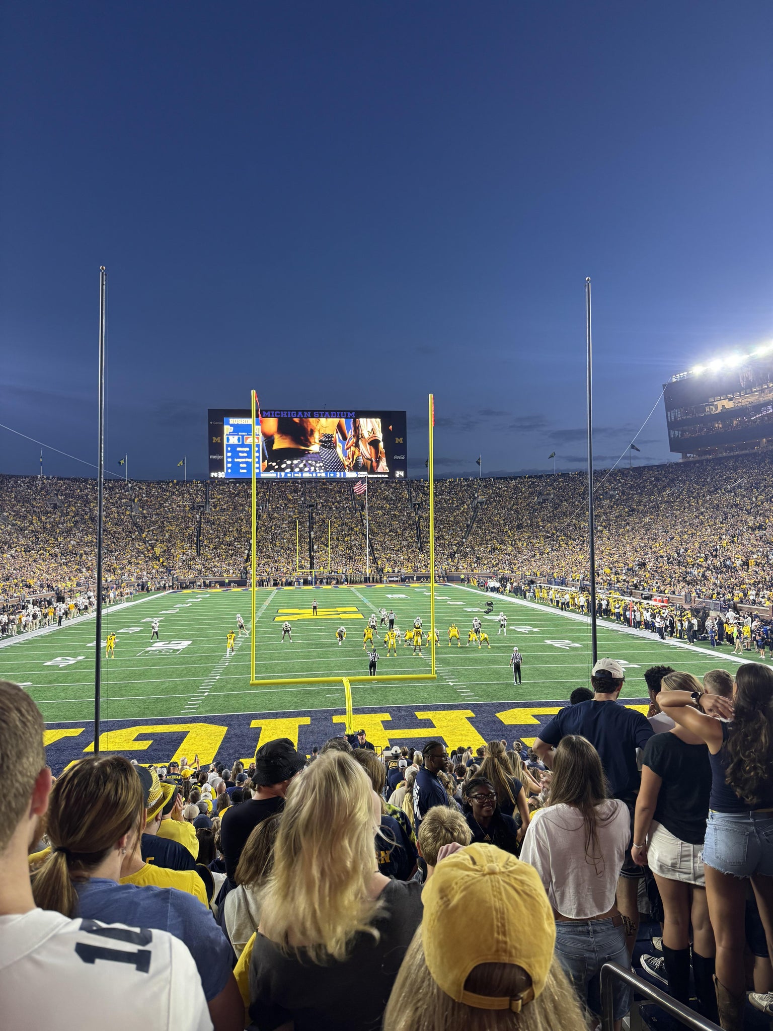 Real Fan View taken from Section 34 at Michigan Stadium by Reed Q
