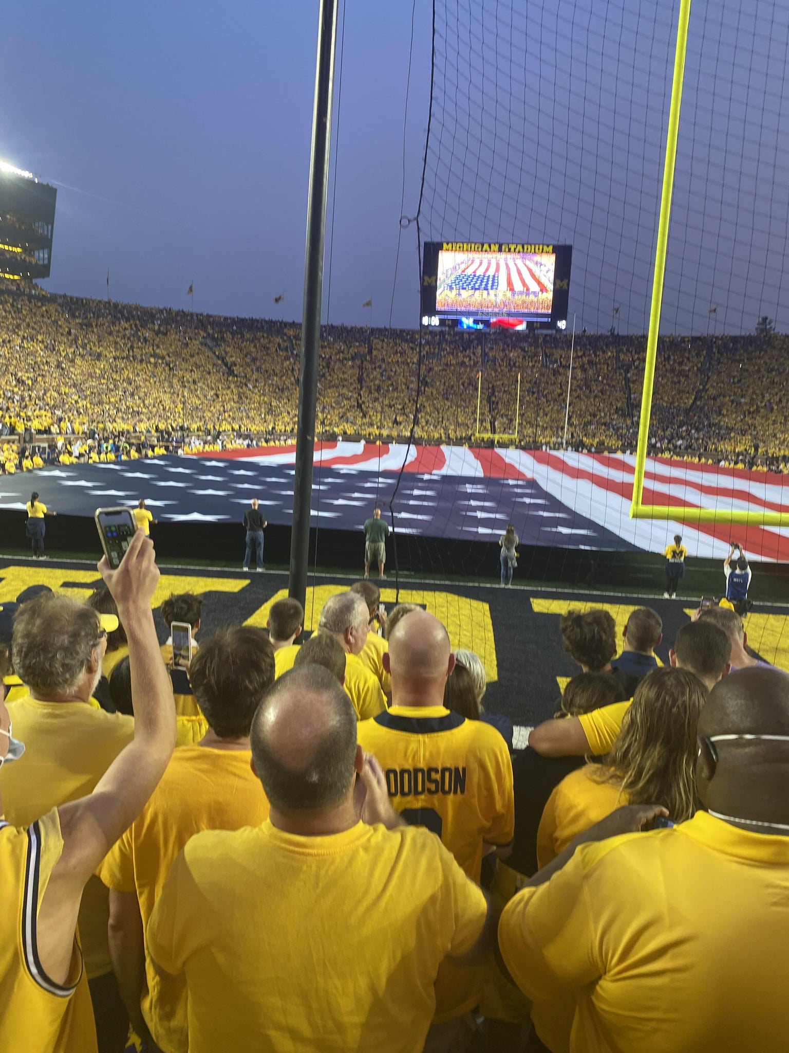 Real Fan View taken from Section 34 at Michigan Stadium by Meghan D