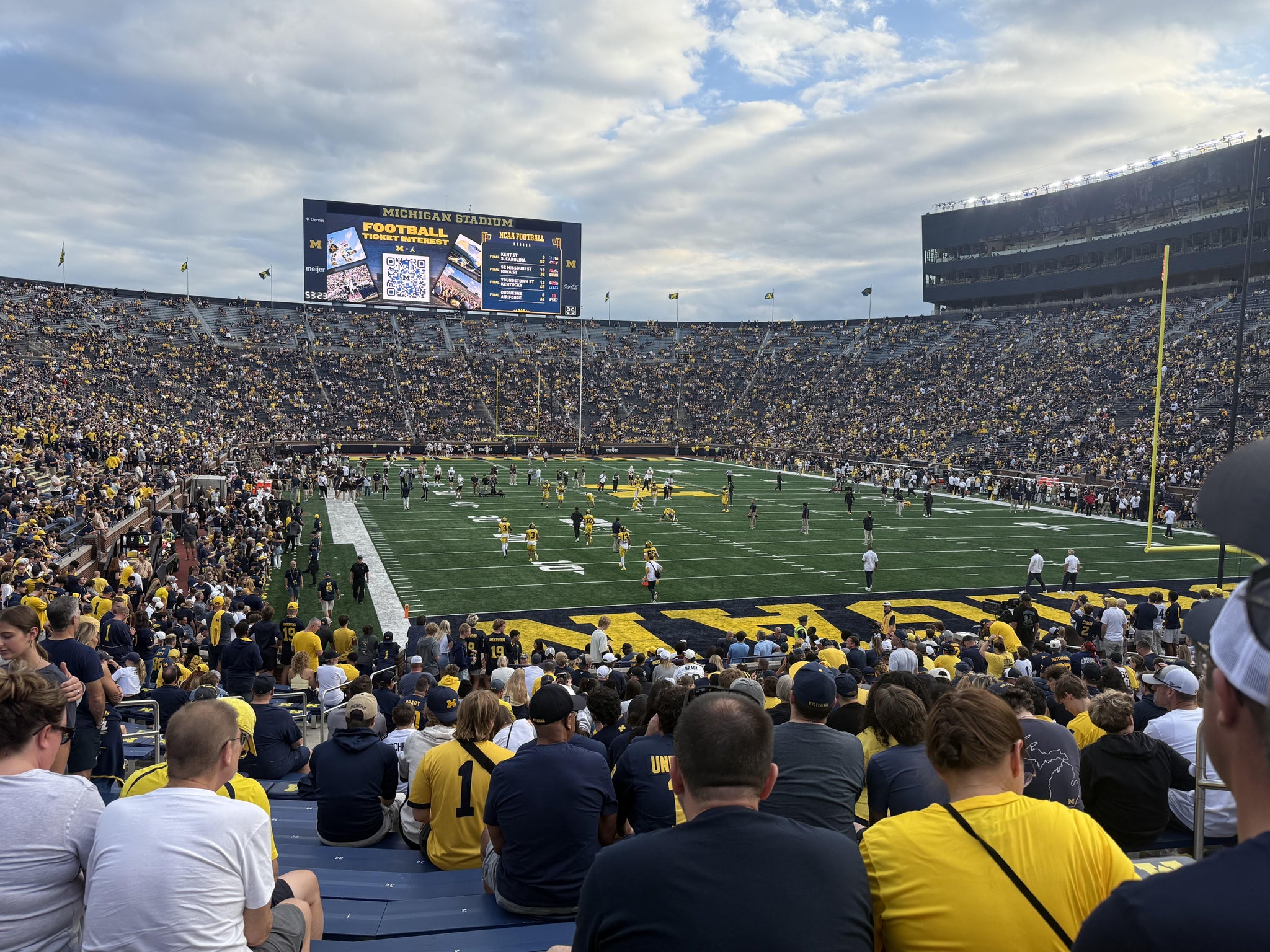 Real Fan View taken from Section 36 at Michigan Stadium by Richard S