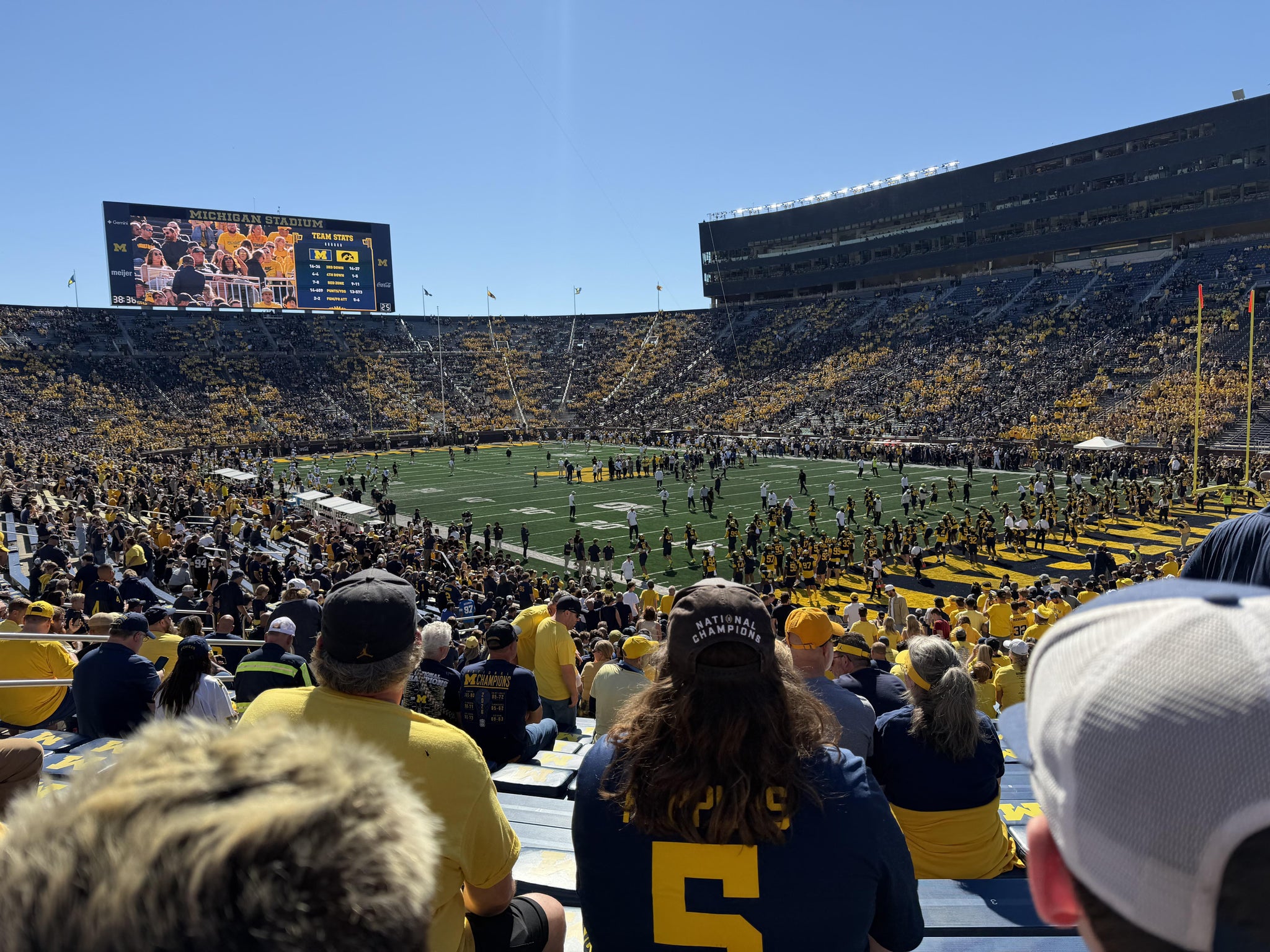Real Fan View taken from Section 38 at Michigan Stadium by Aliisa A