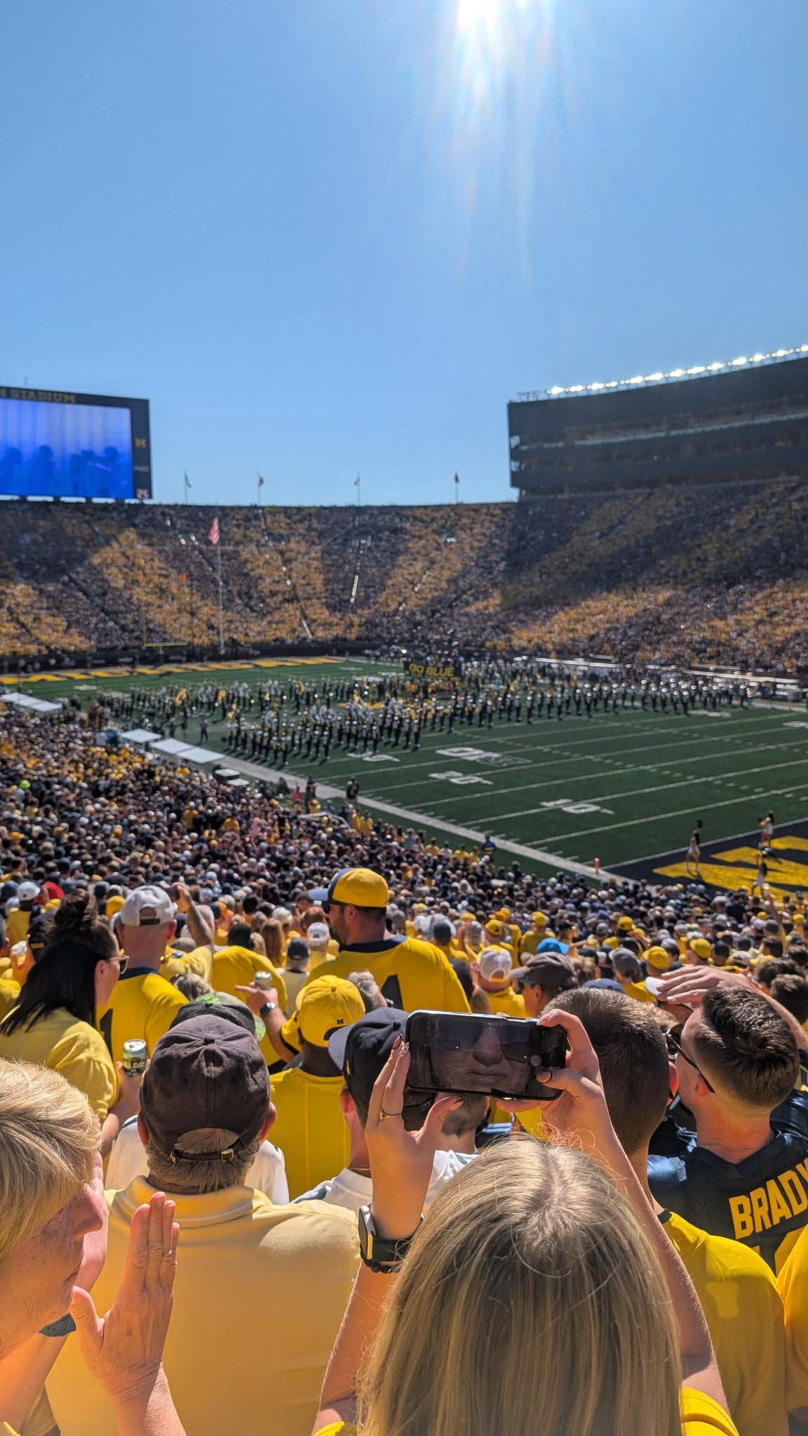 Real Fan View taken from Section 39 at Michigan Stadium by Thomas S