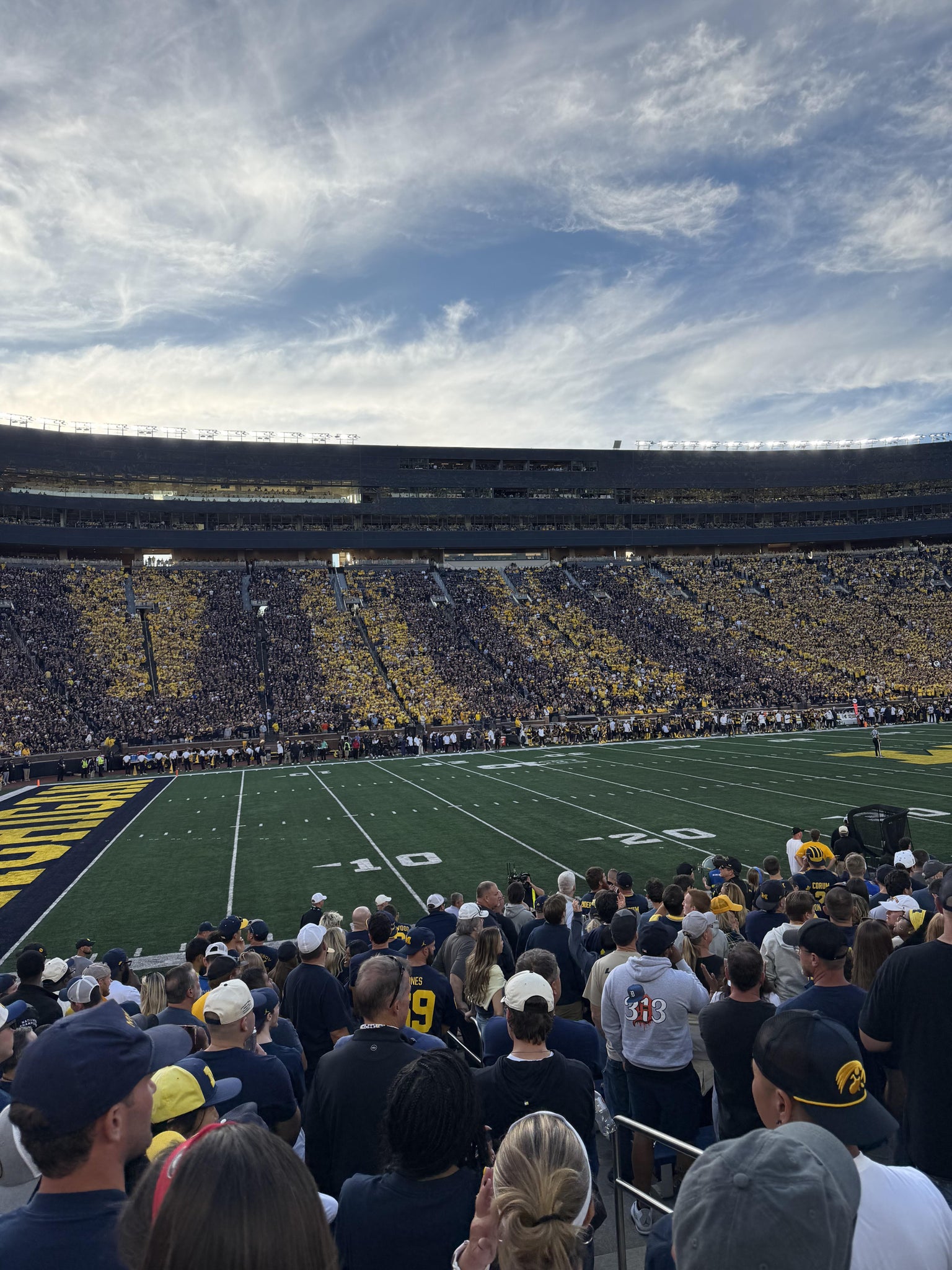 Real Fan View taken from Section 4 at Michigan Stadium by Chase T