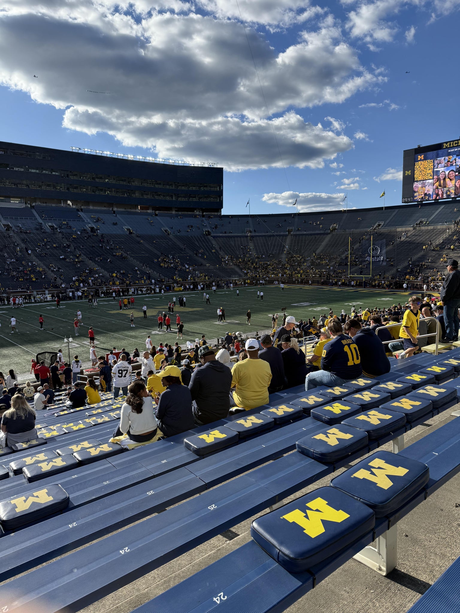 Real Fan View taken from Section 4 at Michigan Stadium by Lucas M