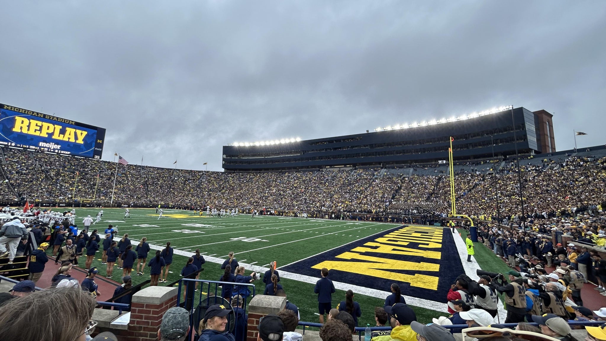 Real Fan View taken from Section 40 at Michigan Stadium by Courtney A