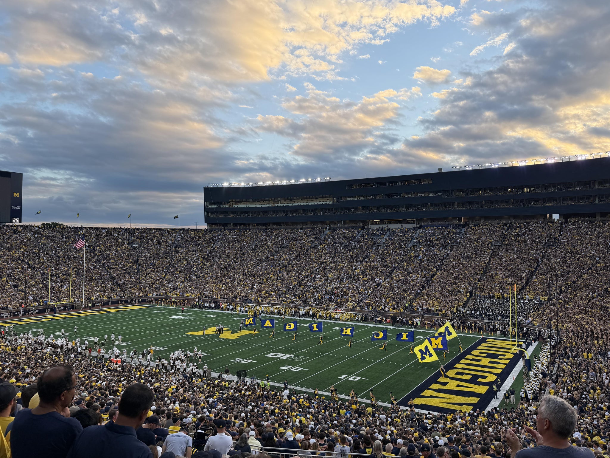 Real Fan View taken from Section 40 at Michigan Stadium by Elizabeth J