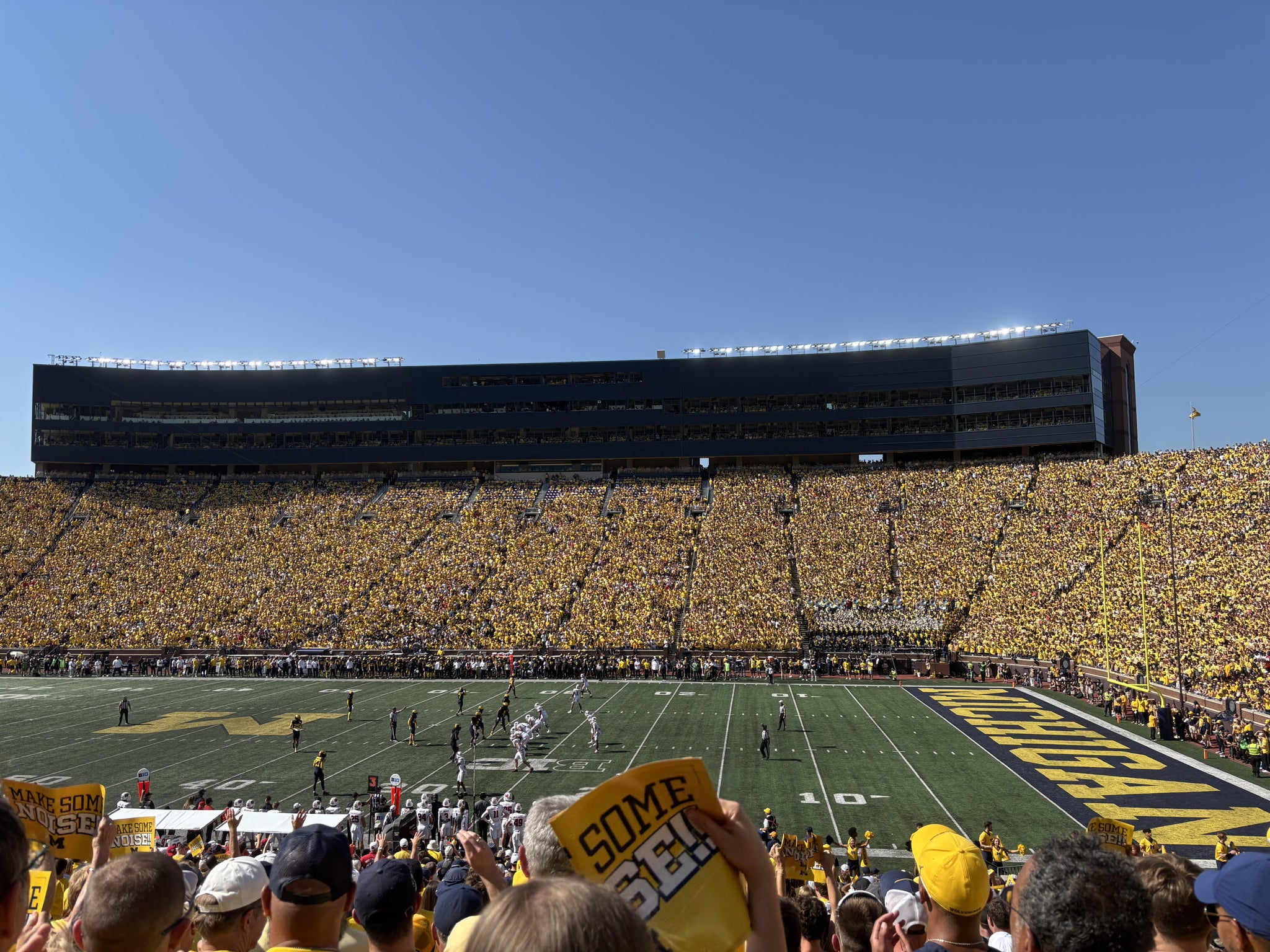 Real Fan View taken from Section 42 at Michigan Stadium by Charlie O
