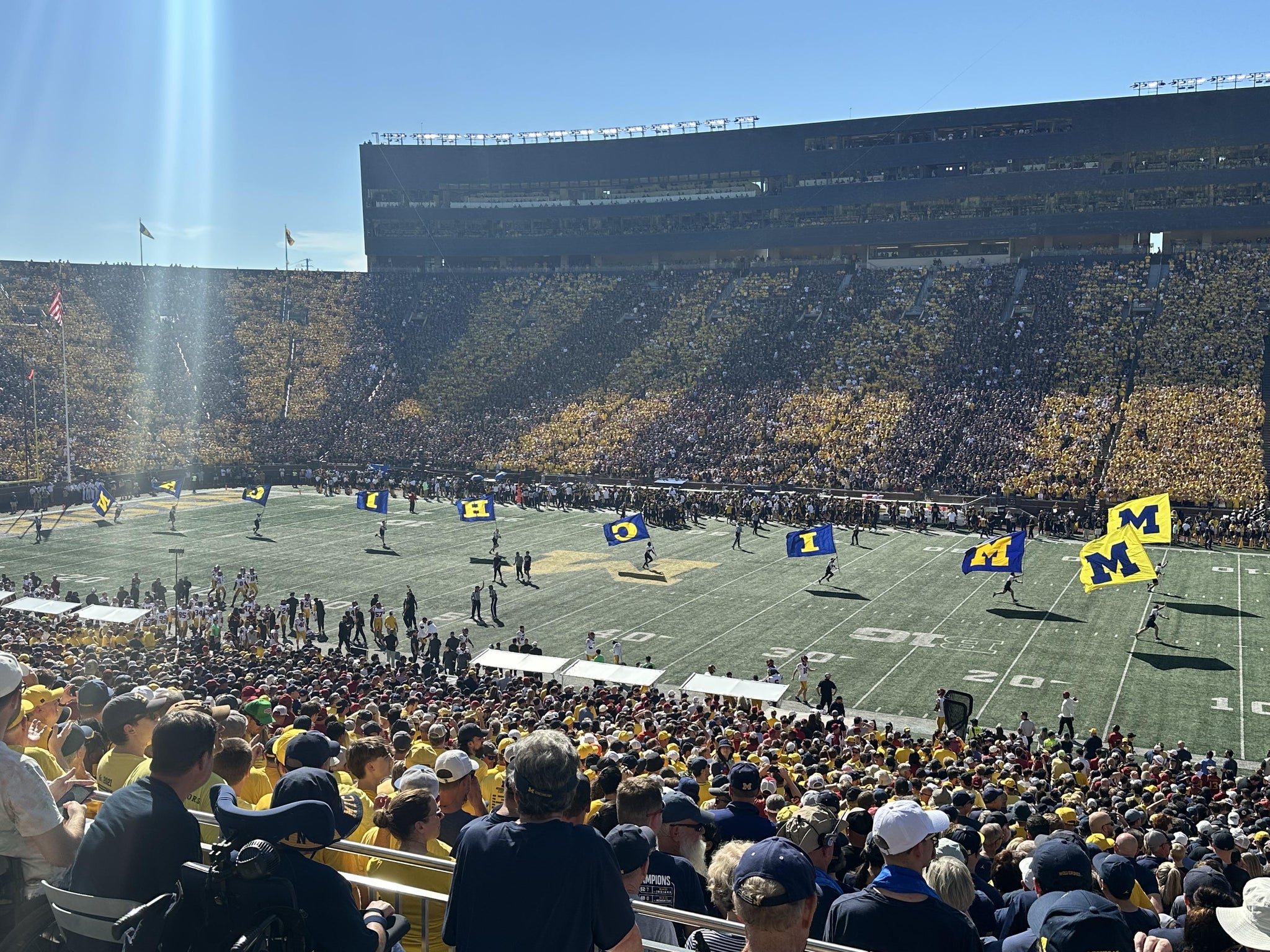 Real Fan View taken from Section 42 at Michigan Stadium by Alton  M