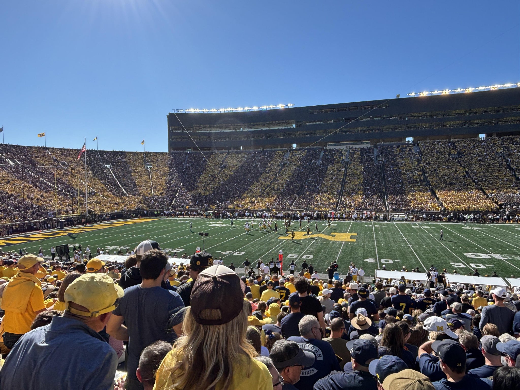 Real Fan View taken from Section 44 at Michigan Stadium by Hollie N
