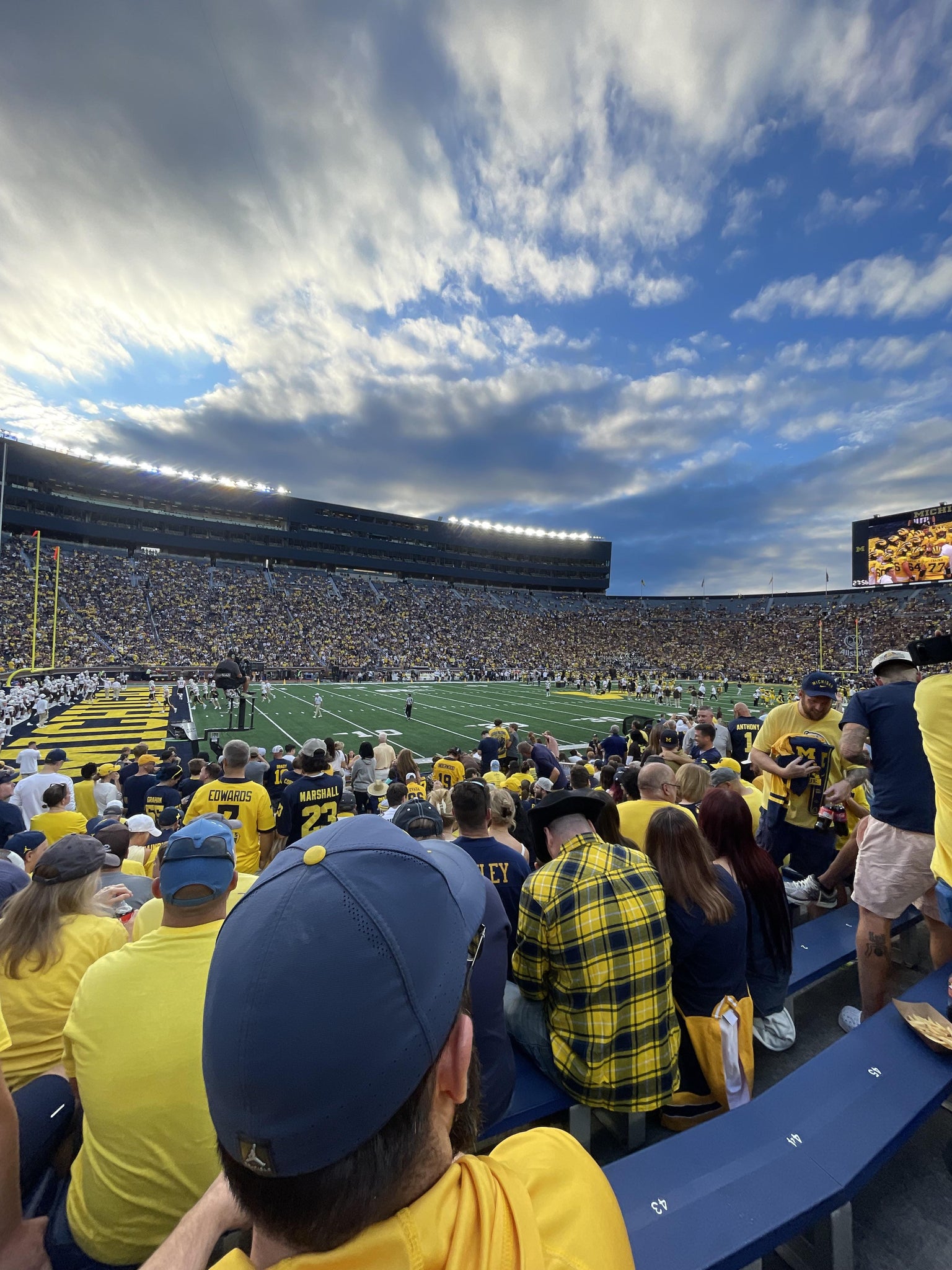 Real Fan View taken from Section 6 at Michigan Stadium by Nicholas S