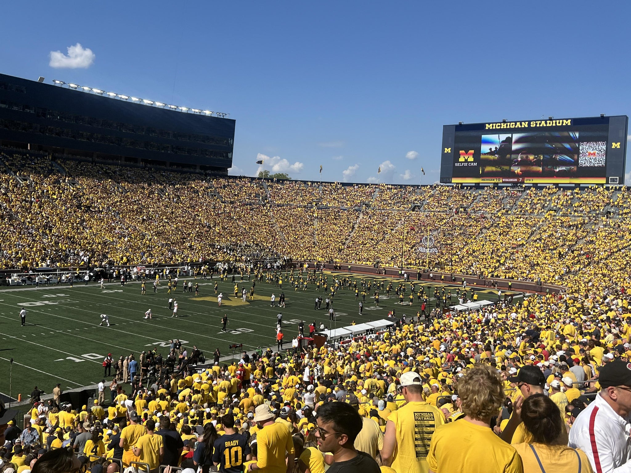 Real Fan View taken from Section 6 at Michigan Stadium by Nancy N