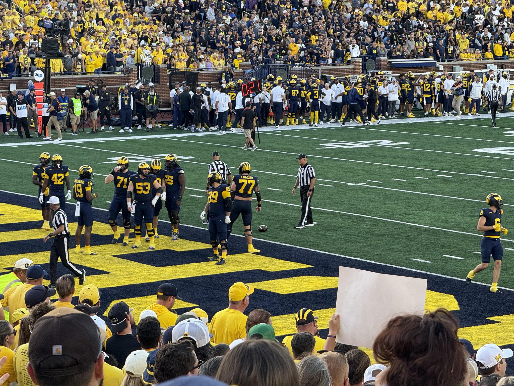 Real Fan View taken from Section 8 at Michigan Stadium by Jessica J
