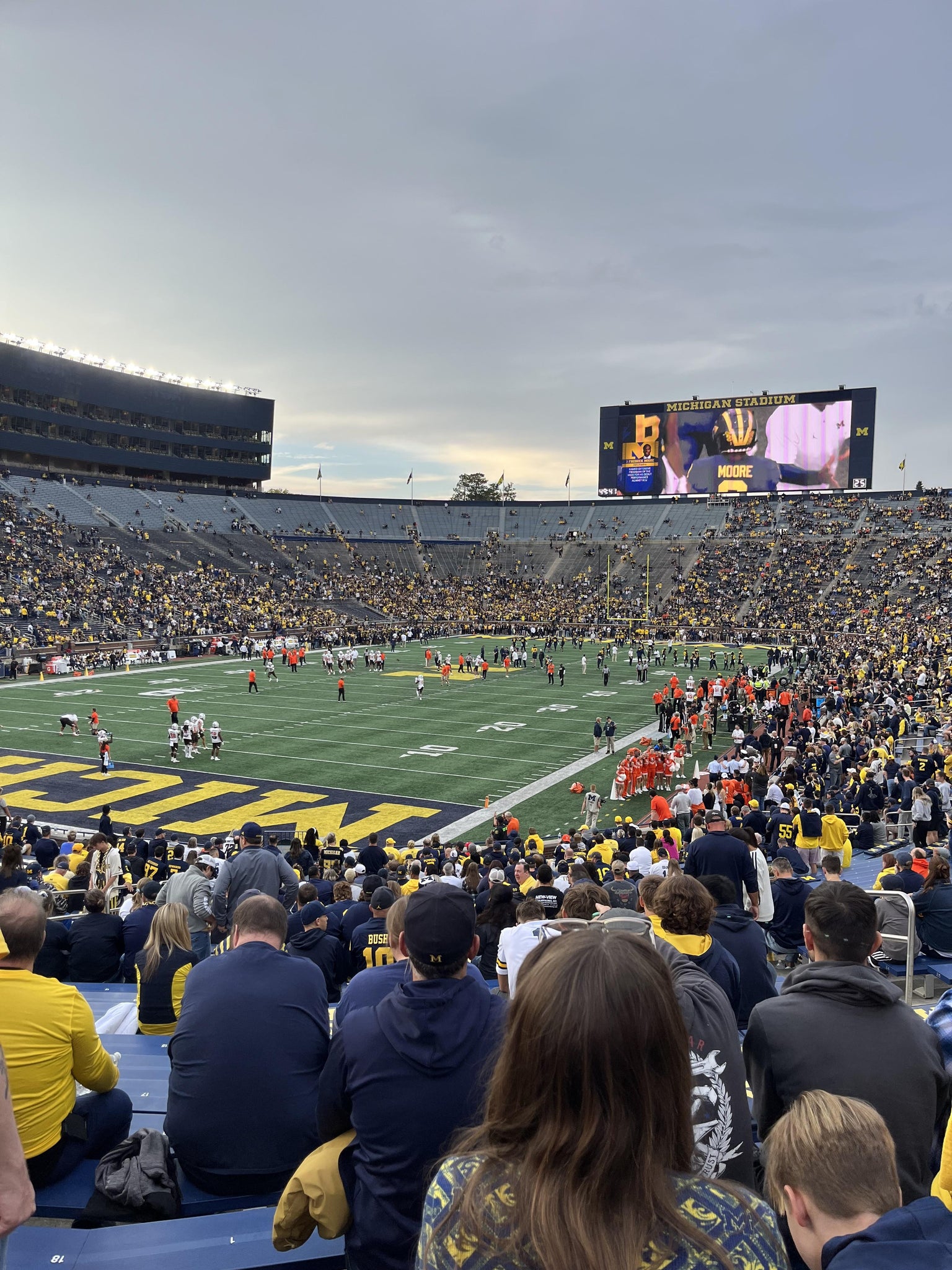 Real Fan View taken from Section 8 at Michigan Stadium by John S