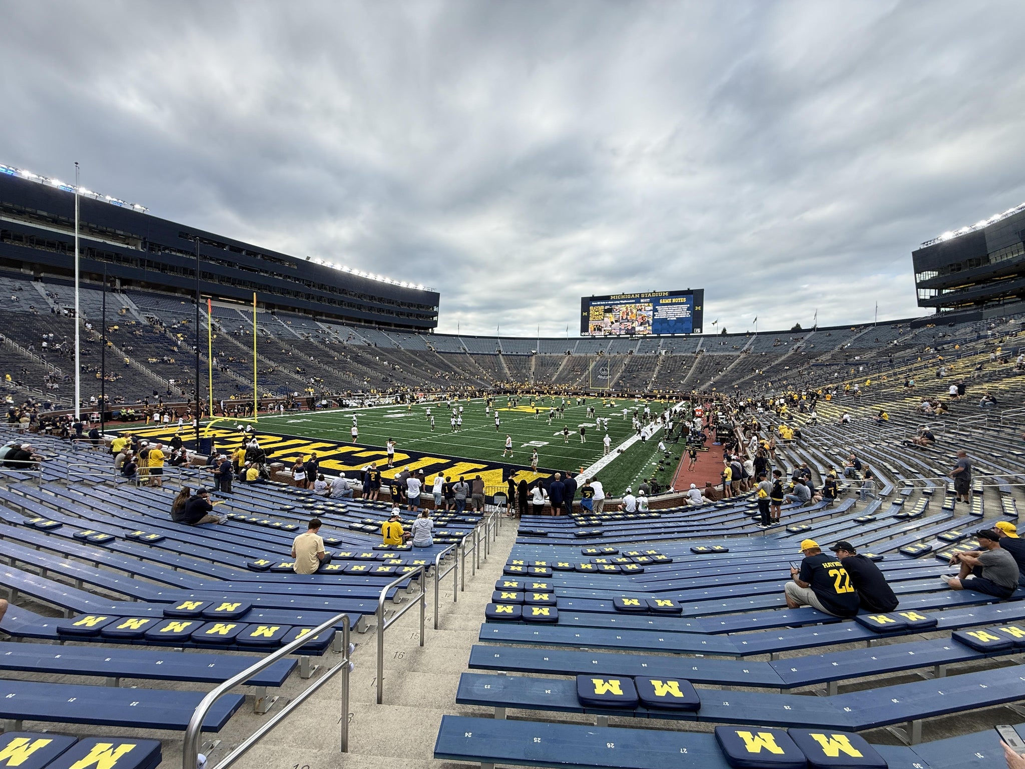 Real Fan View taken from Section 9 at Michigan Stadium by Matthew S