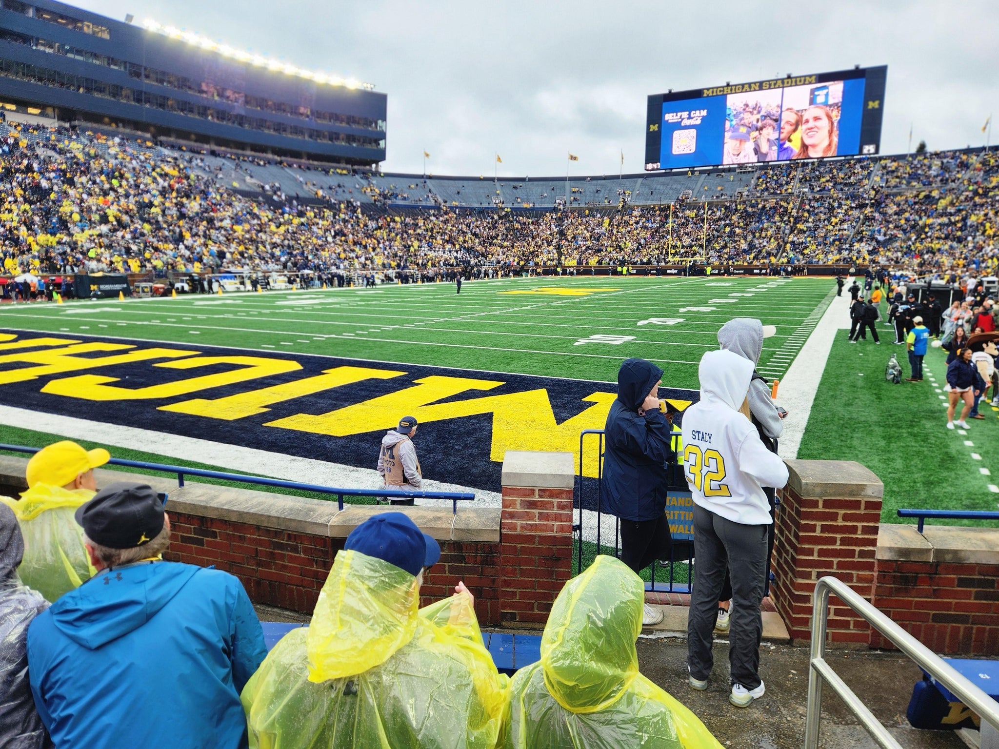 Real Fan View taken from Section 9 at Michigan Stadium by Frank H