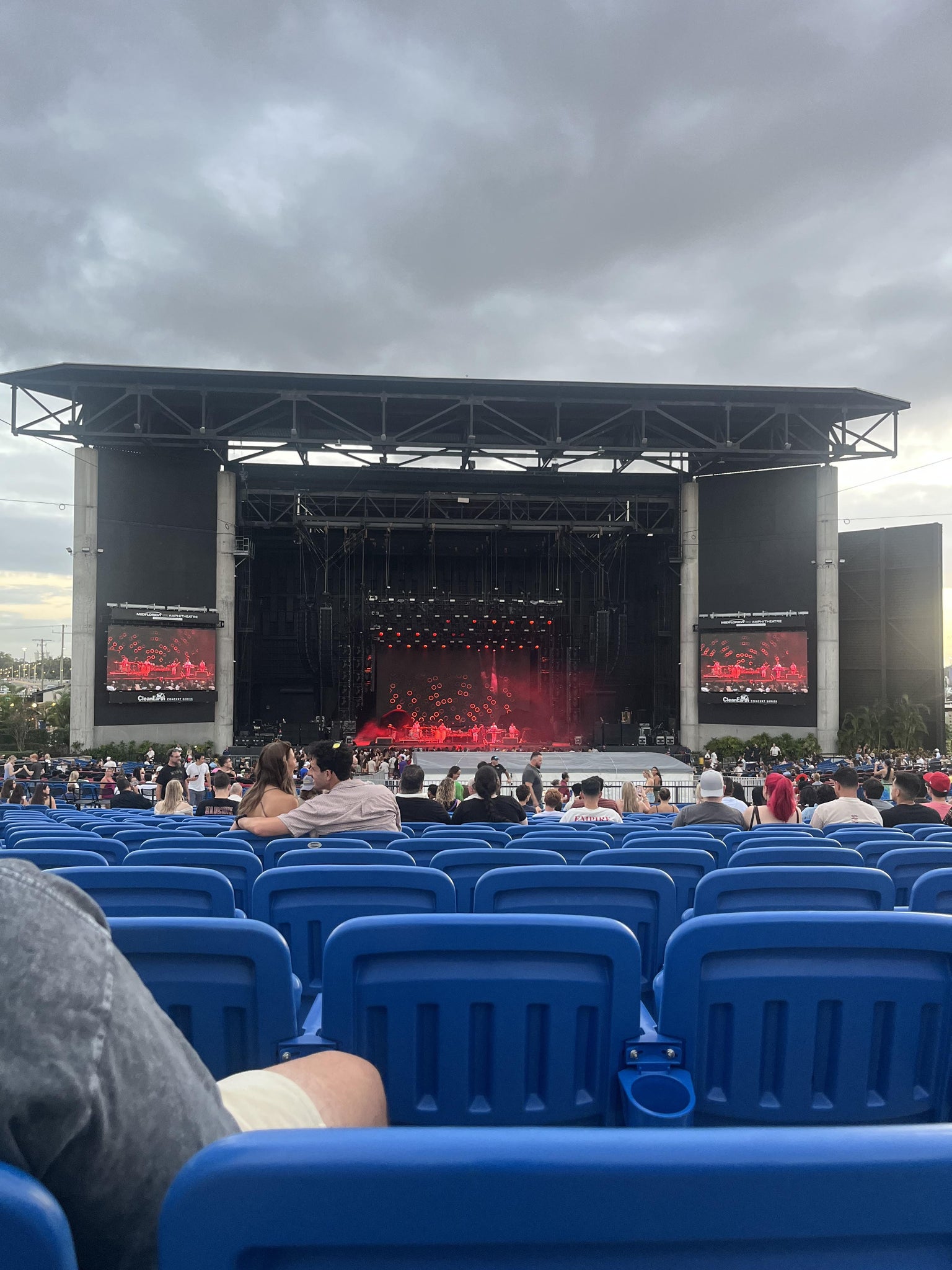 Real Fan View taken from Upper 14 at MidFlorida Credit Union Amphitheatre by Kate C