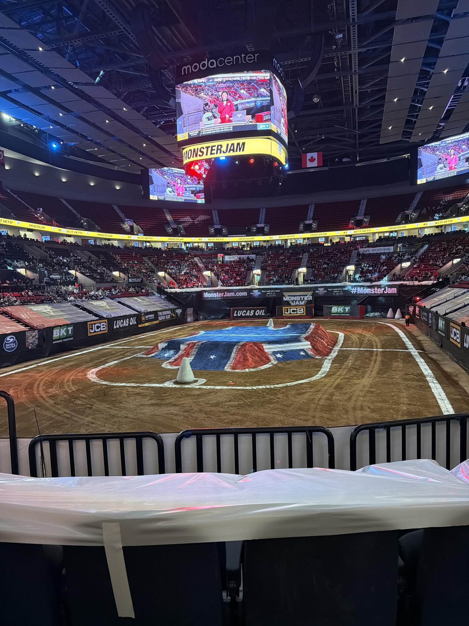 Real Fan View taken from Section 105 at Moda Center by Jacob V