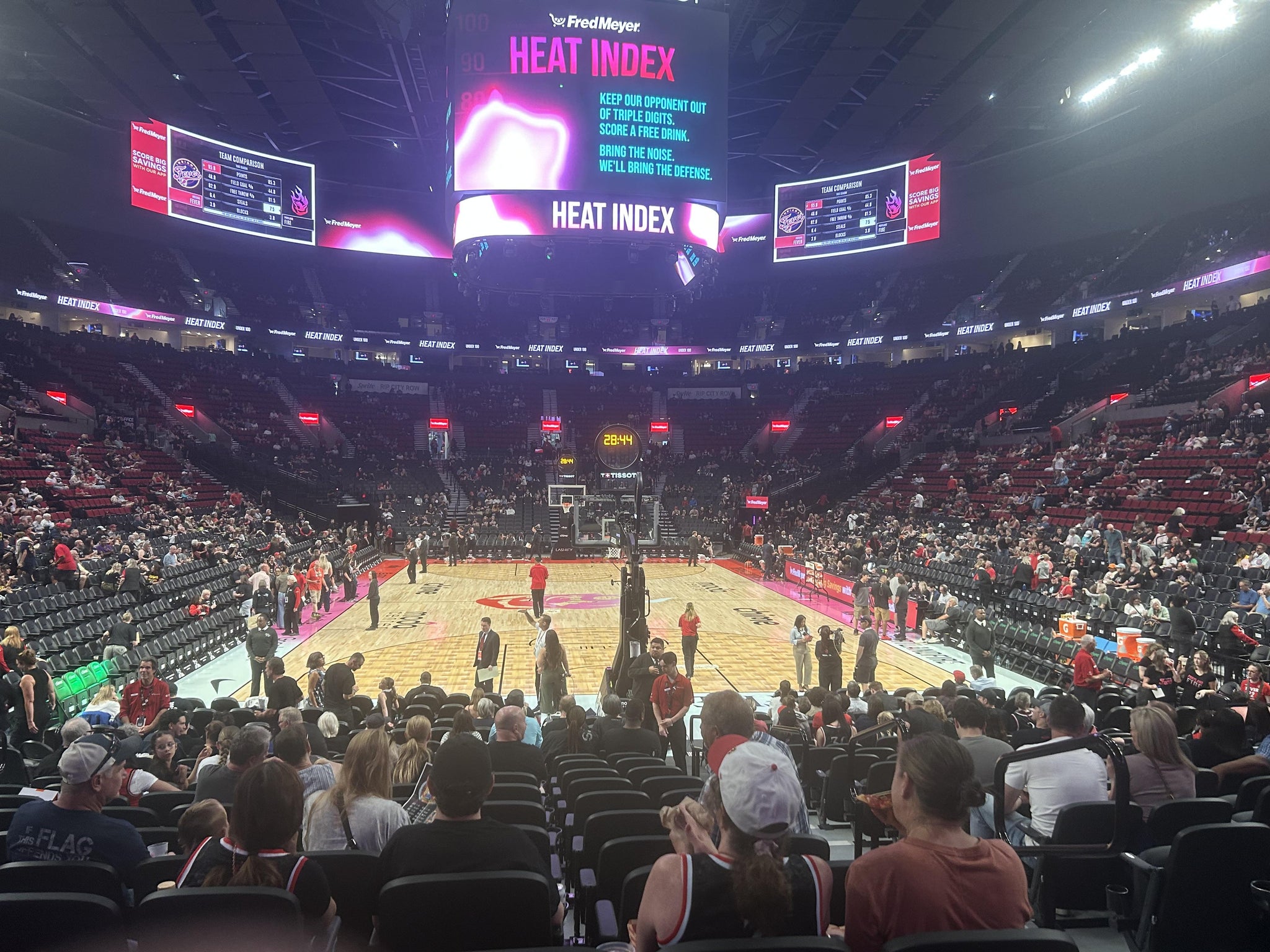 Real Fan View taken from Section 107 at Moda Center by Will P