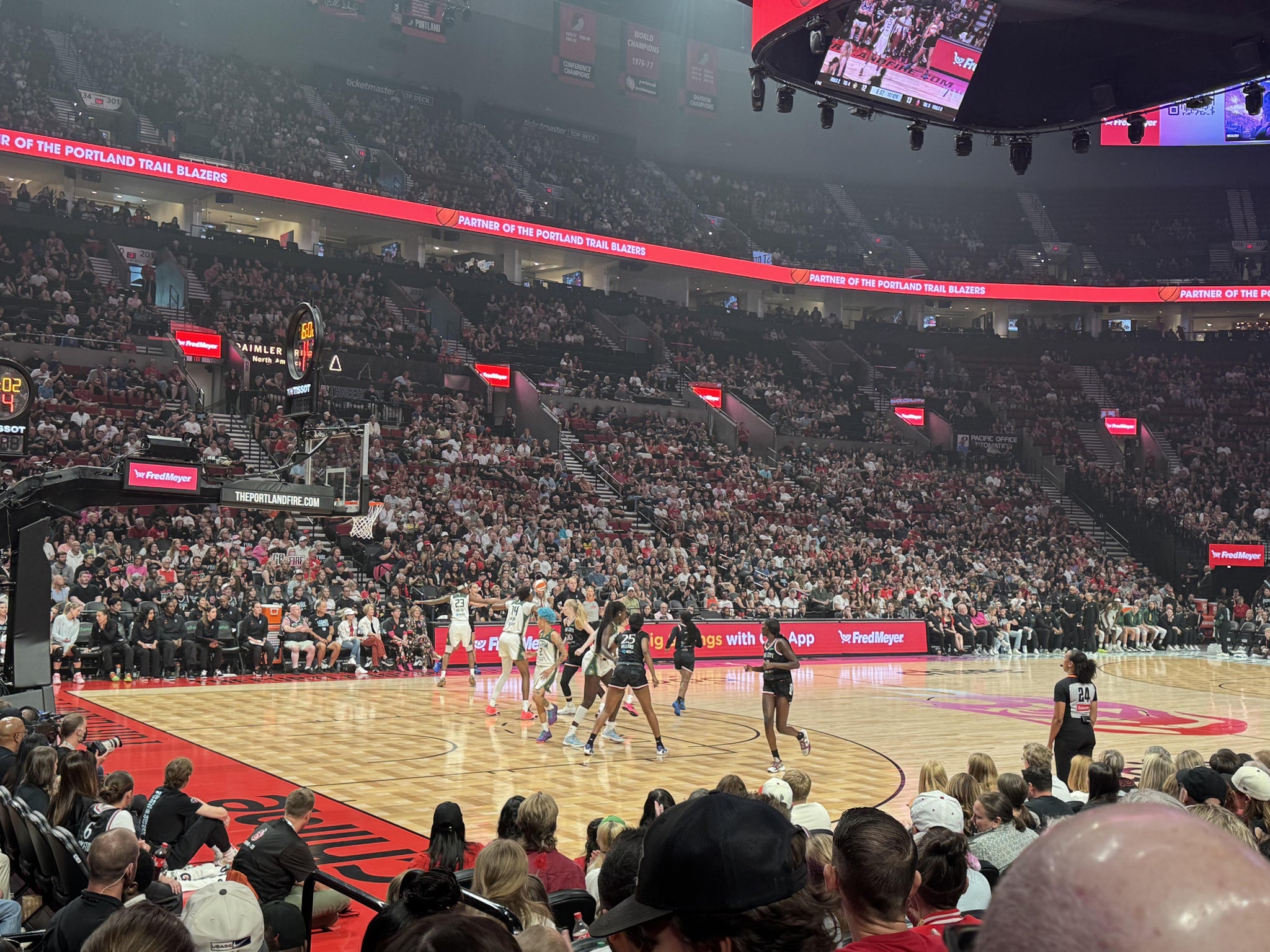 Real Fan View taken from Section 114 at Moda Center by Anonymous User