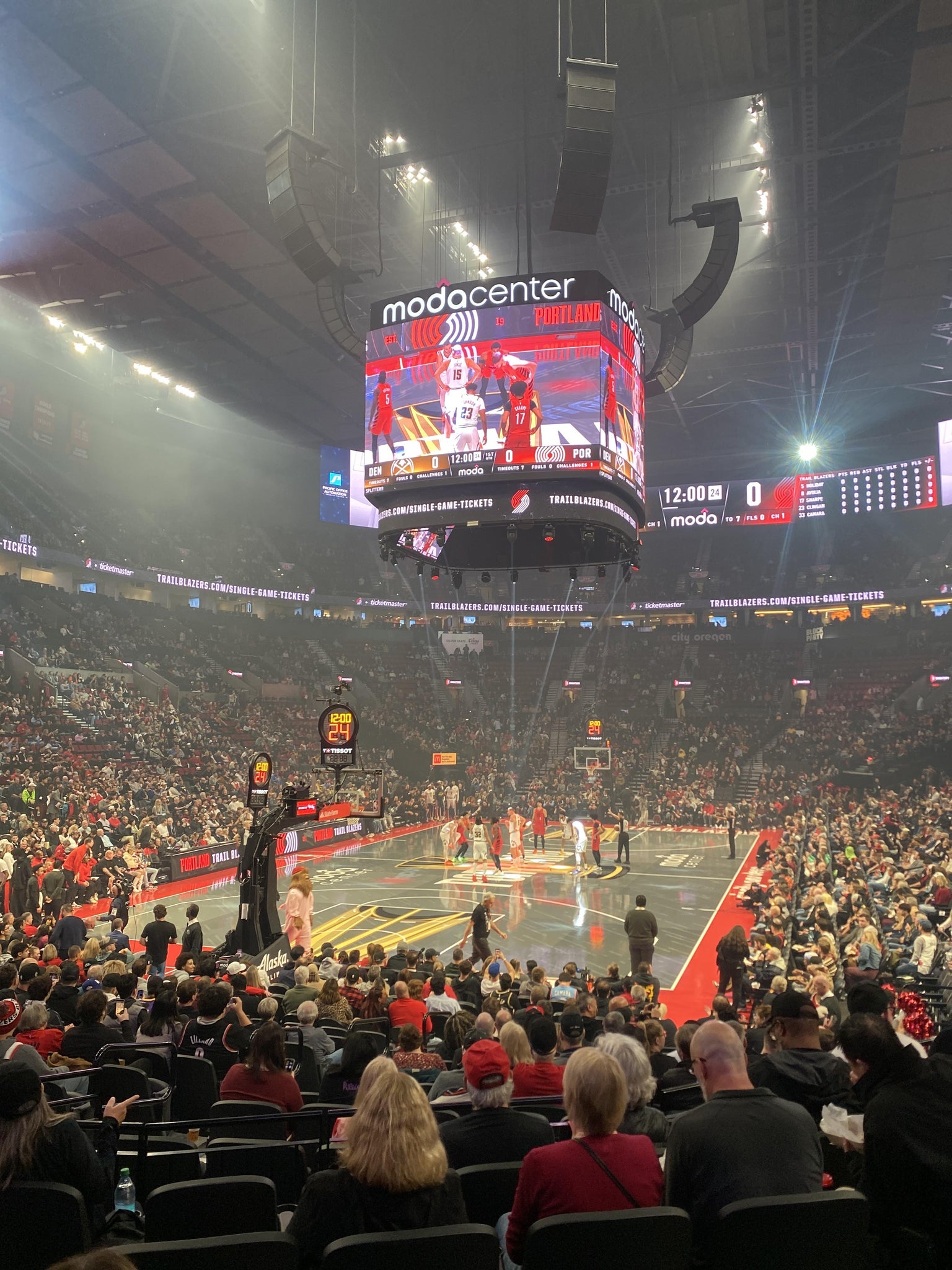 Real Fan View taken from Section 116 at Moda Center by Andre D
