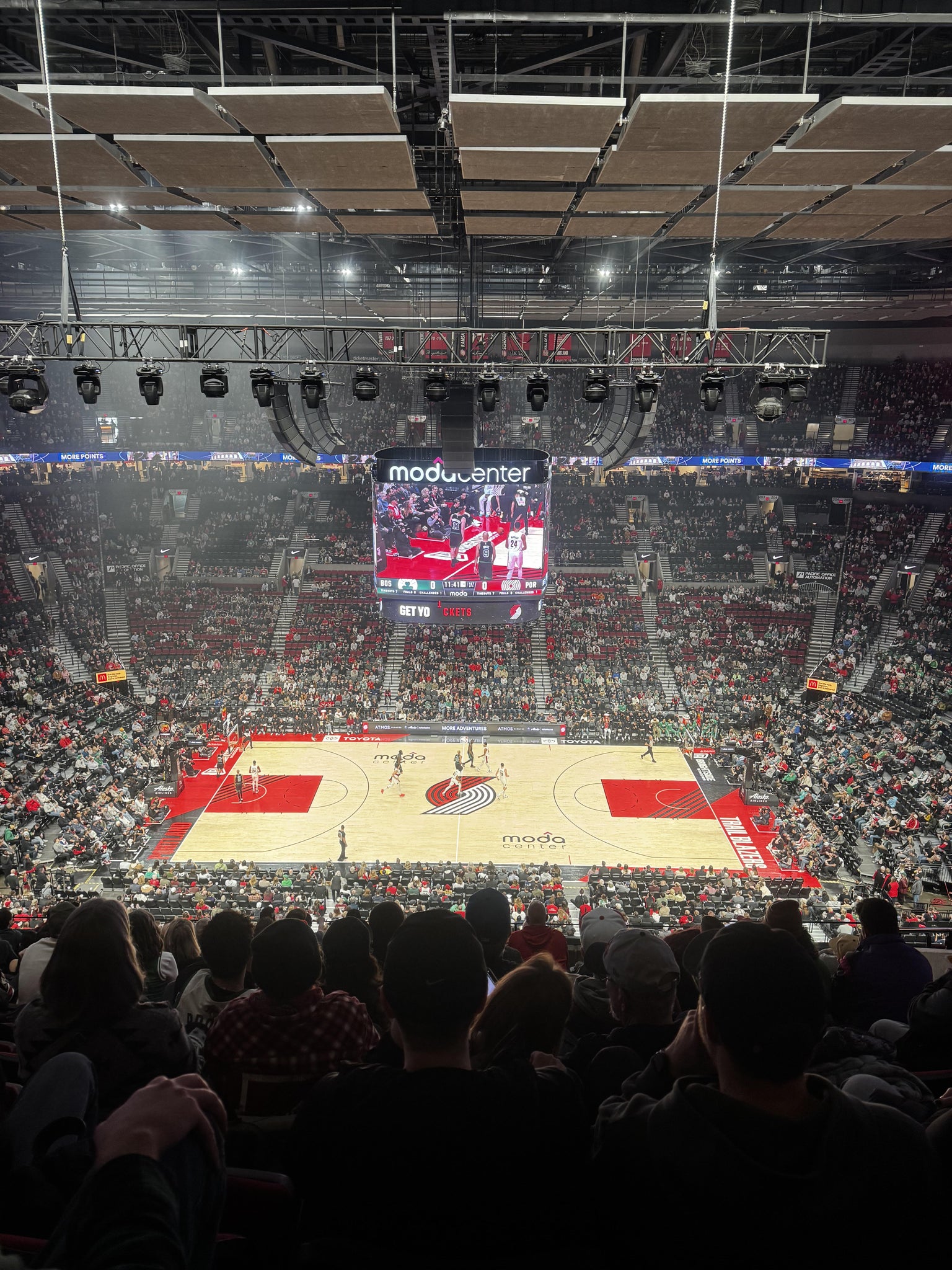 Real Fan View taken from Section 318 at Moda Center by Derrick M