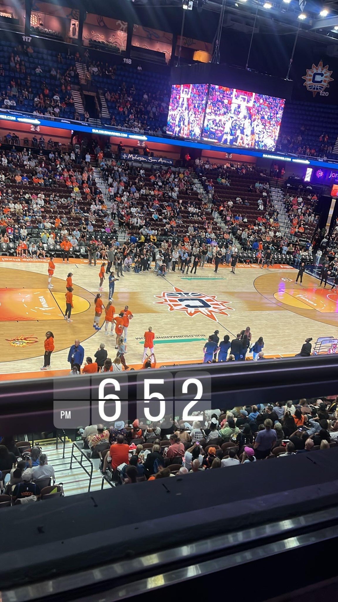 Real Fan View taken from Section 108 at Mohegan Sun Arena by Nashawn B