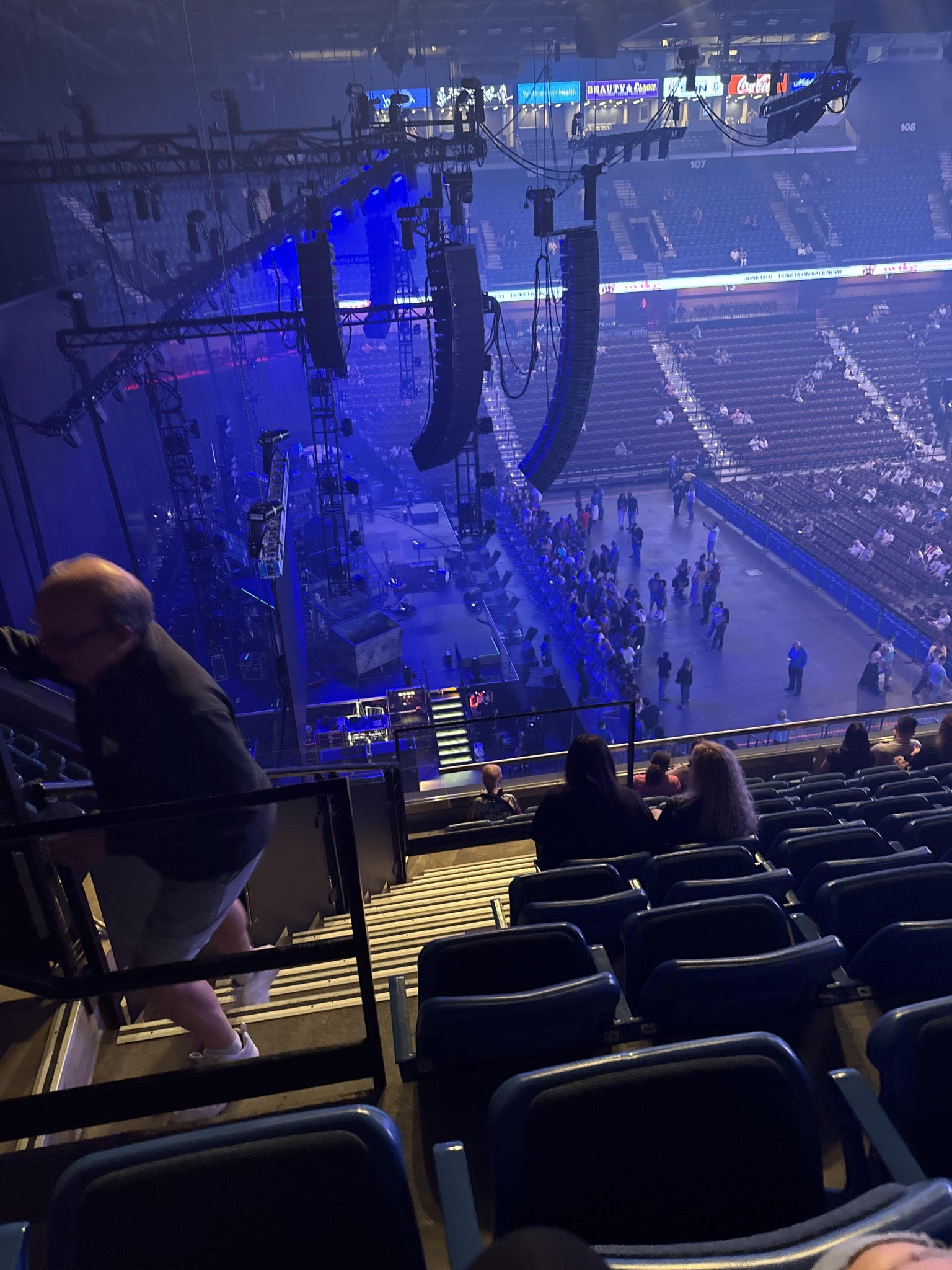 Real Fan View taken from Section 119 at Mohegan Sun Arena by Nicole P