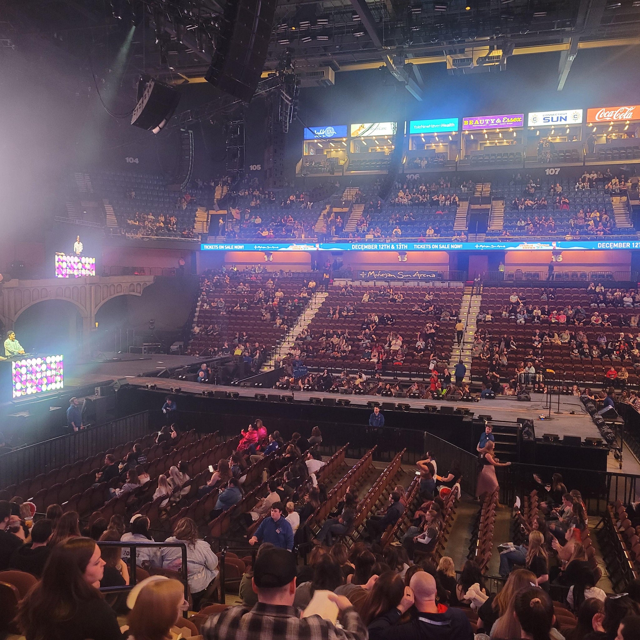 Real Fan View taken from Section 24 at Mohegan Sun Arena by Megan O