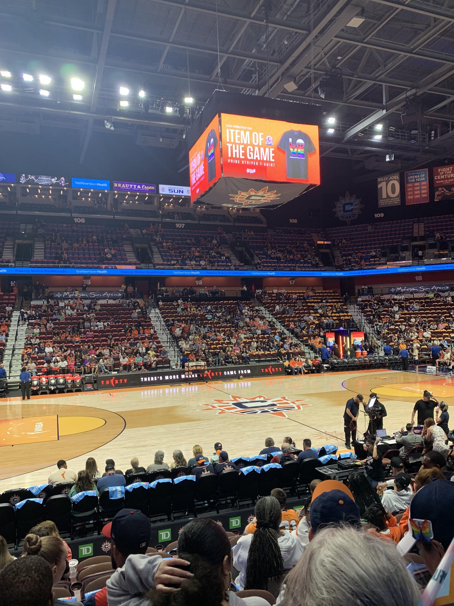 Real Fan View taken from Section 25 at Mohegan Sun Arena by Keith M