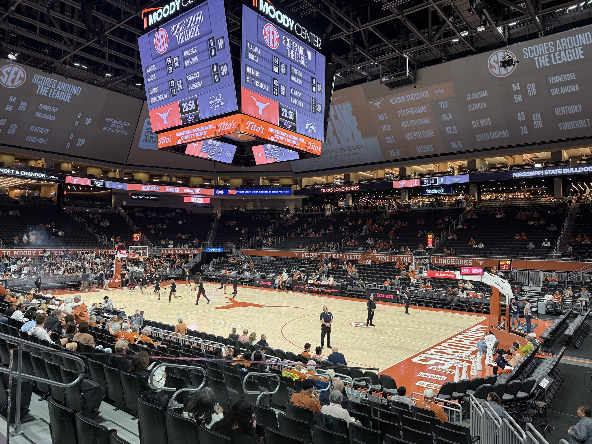 Real Fan View taken from Section 104 at Moody Center ATX by Alisha D