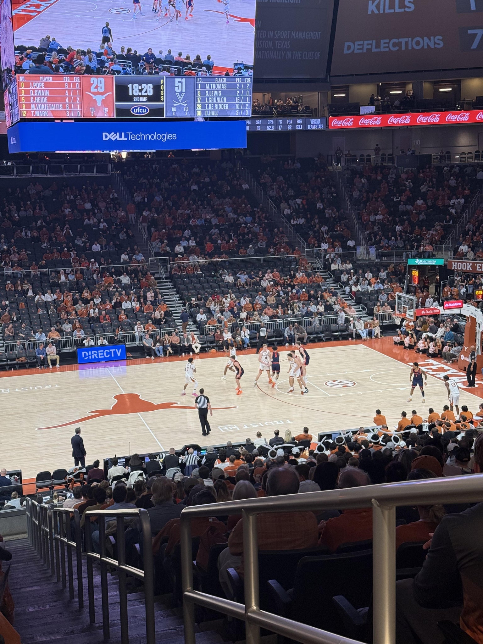 Real Fan View taken from Section 120 at Moody Center ATX by Isis S
