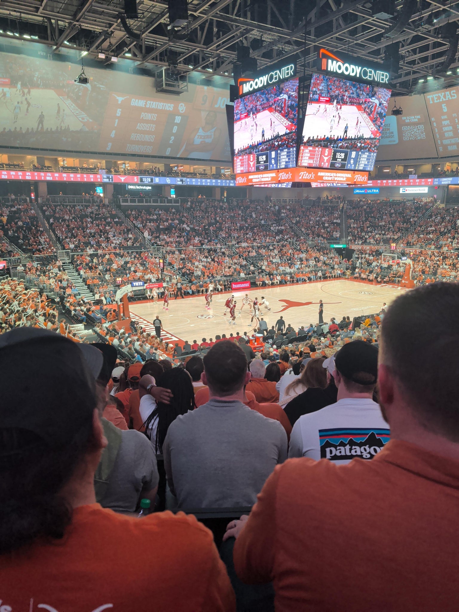 Real Fan View taken from Section 122 at Moody Center ATX by Tracie K