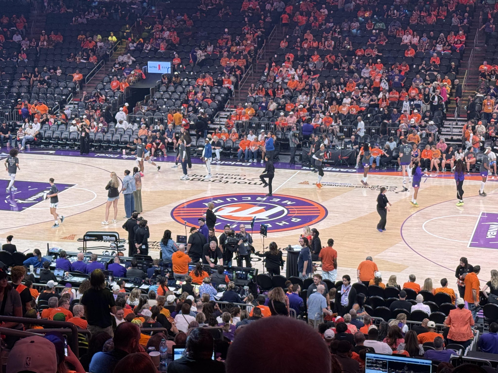 Real Fan View taken from Section 101 at Mortgage Matchup Center by Mark L