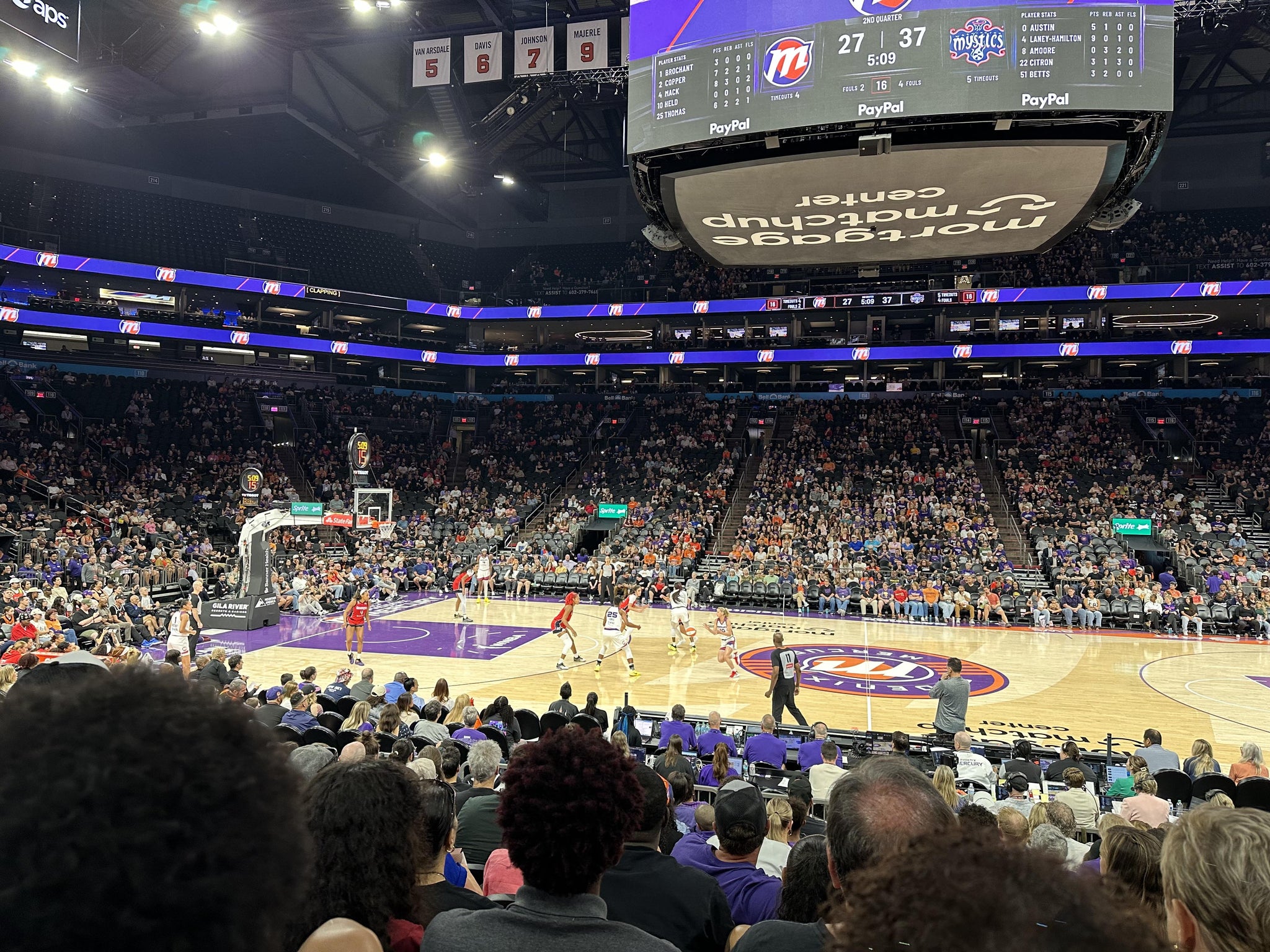 Real Fan View taken from Section 102 at Mortgage Matchup Center by Leah H