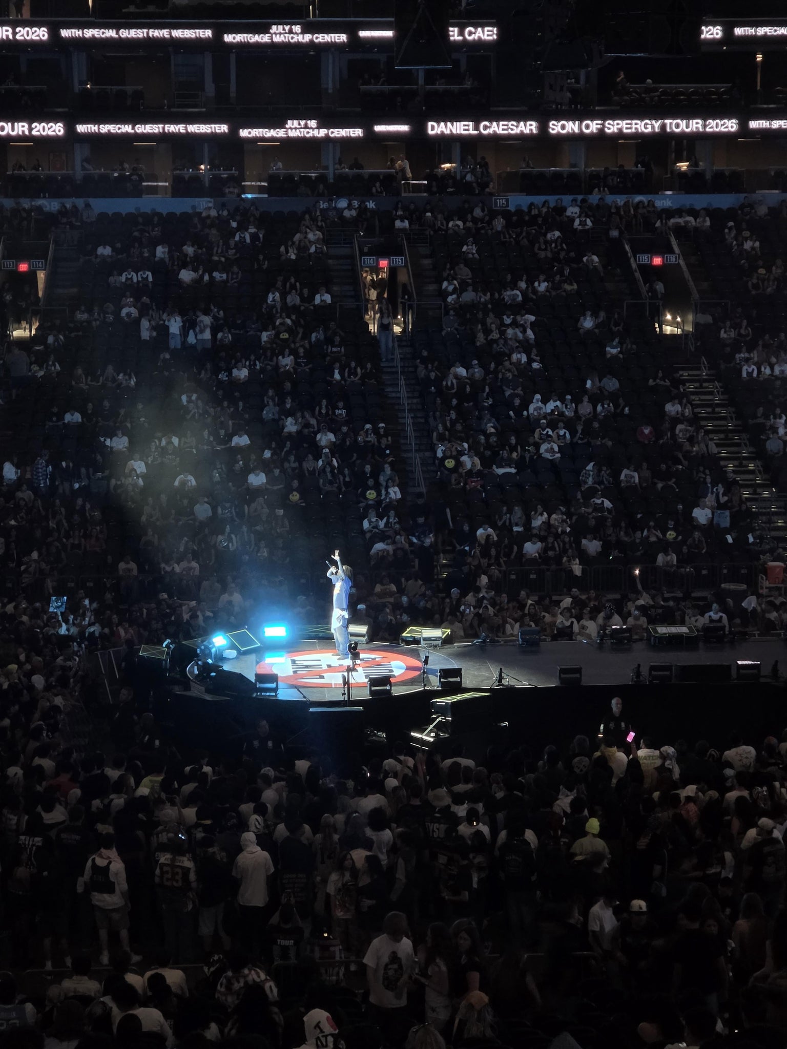 Real Fan View taken from Section 102 at Mortgage Matchup Center by Yessenia B
