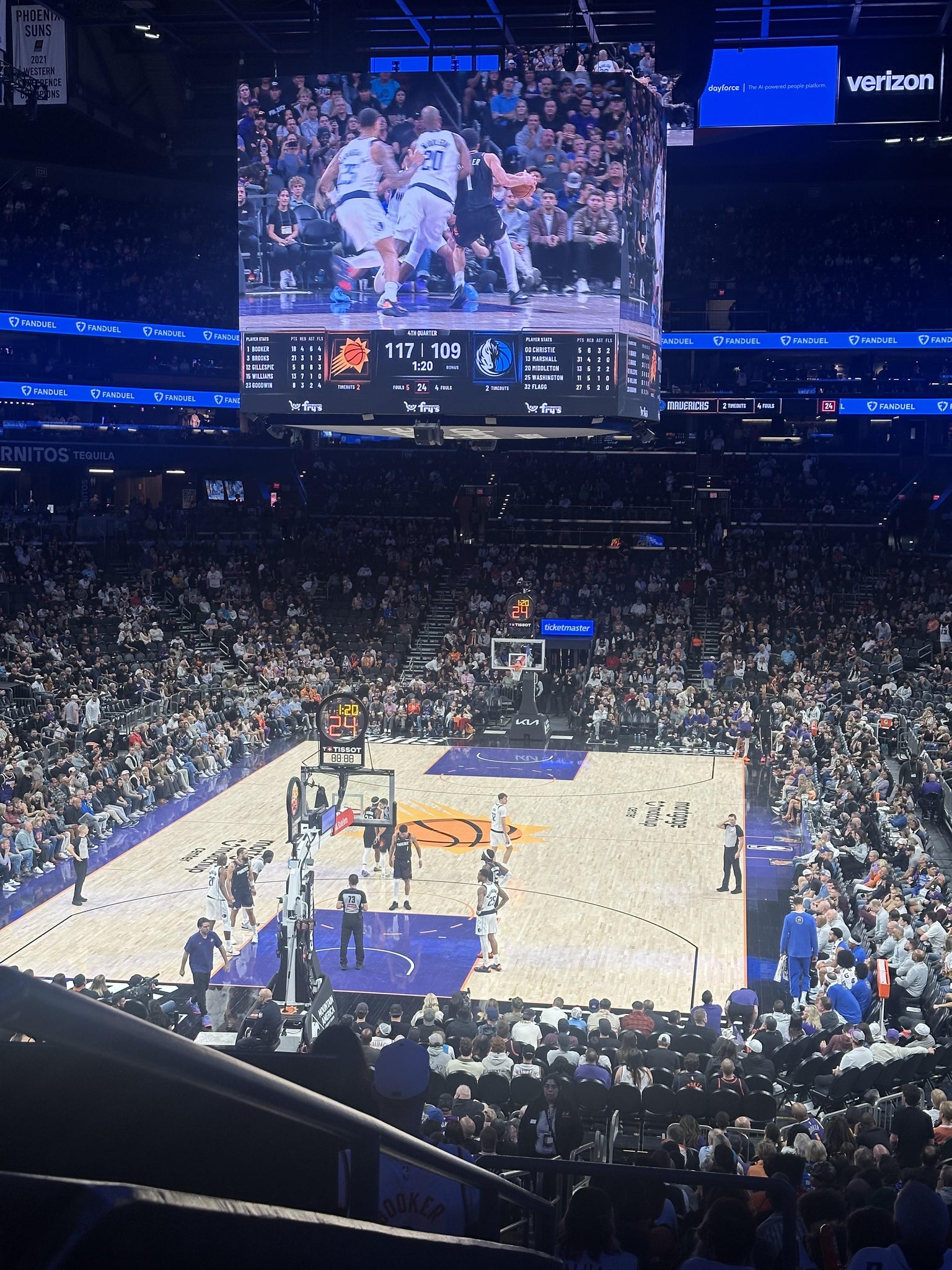 Real Fan View taken from Section 107 at Mortgage Matchup Center by Cesar M