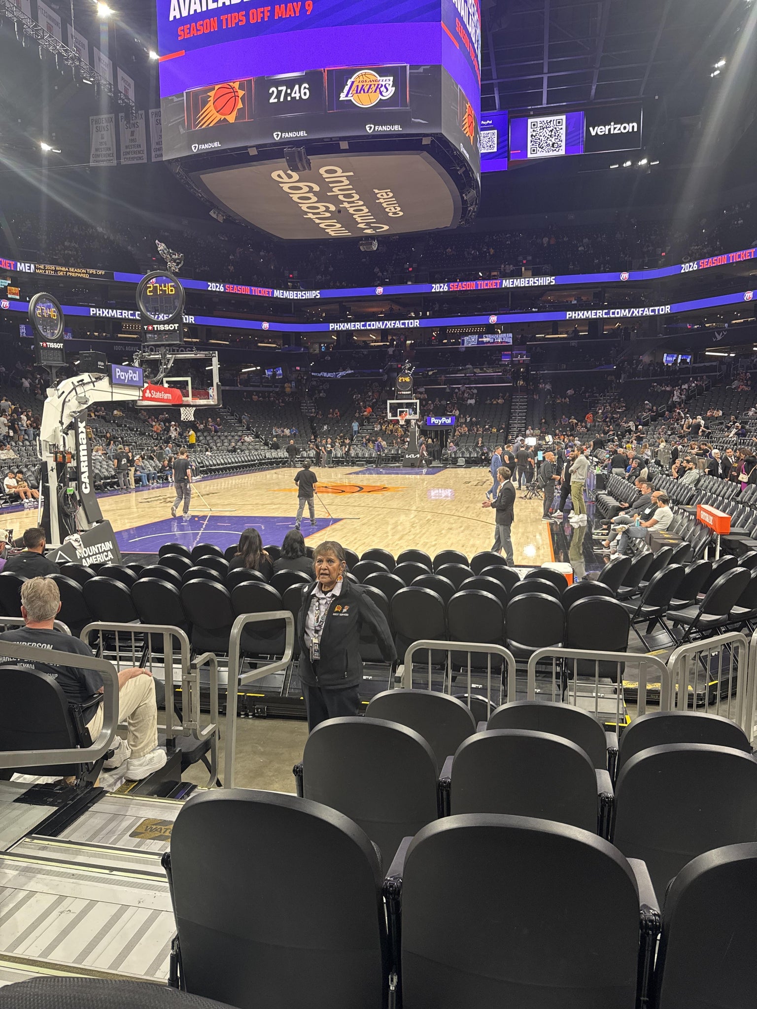 Real Fan View taken from Section 107 at Mortgage Matchup Center by Kendal C